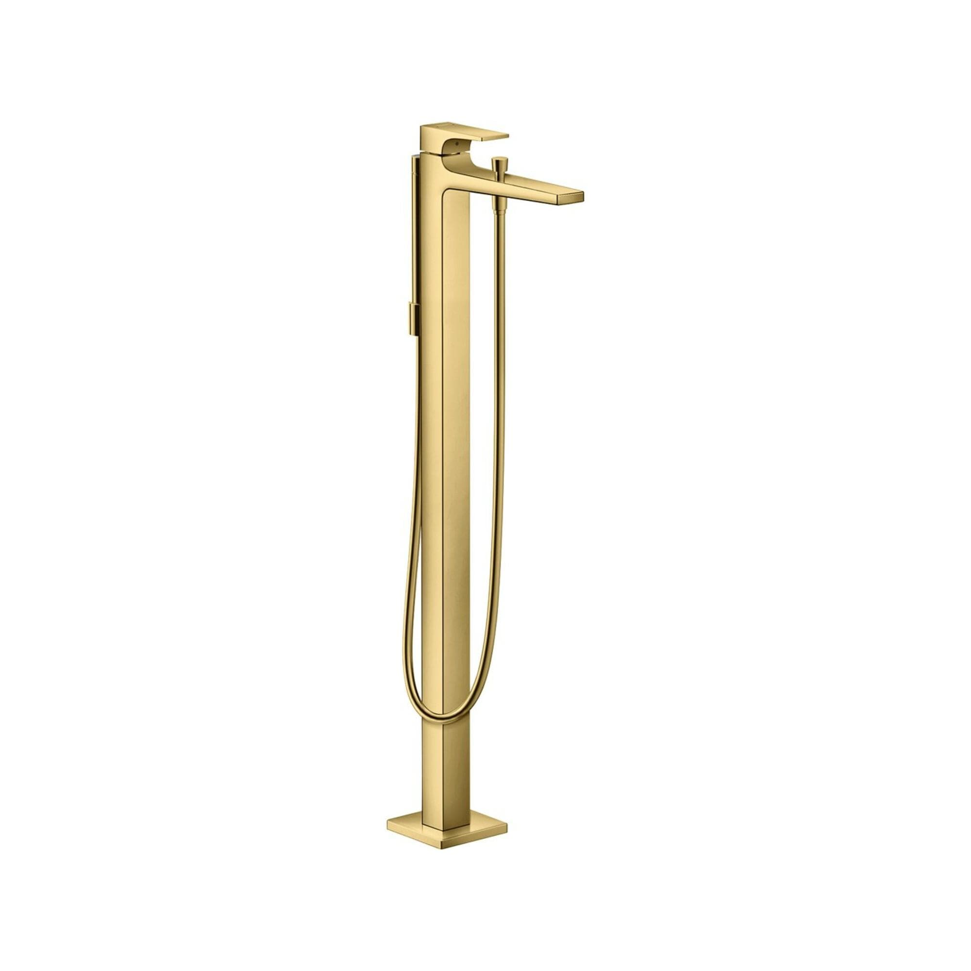 hansgrohe Metropol Fertigmontageset 32532990 Wannen-Einhebelmischer, bodenstehend, Polished Gold Optic