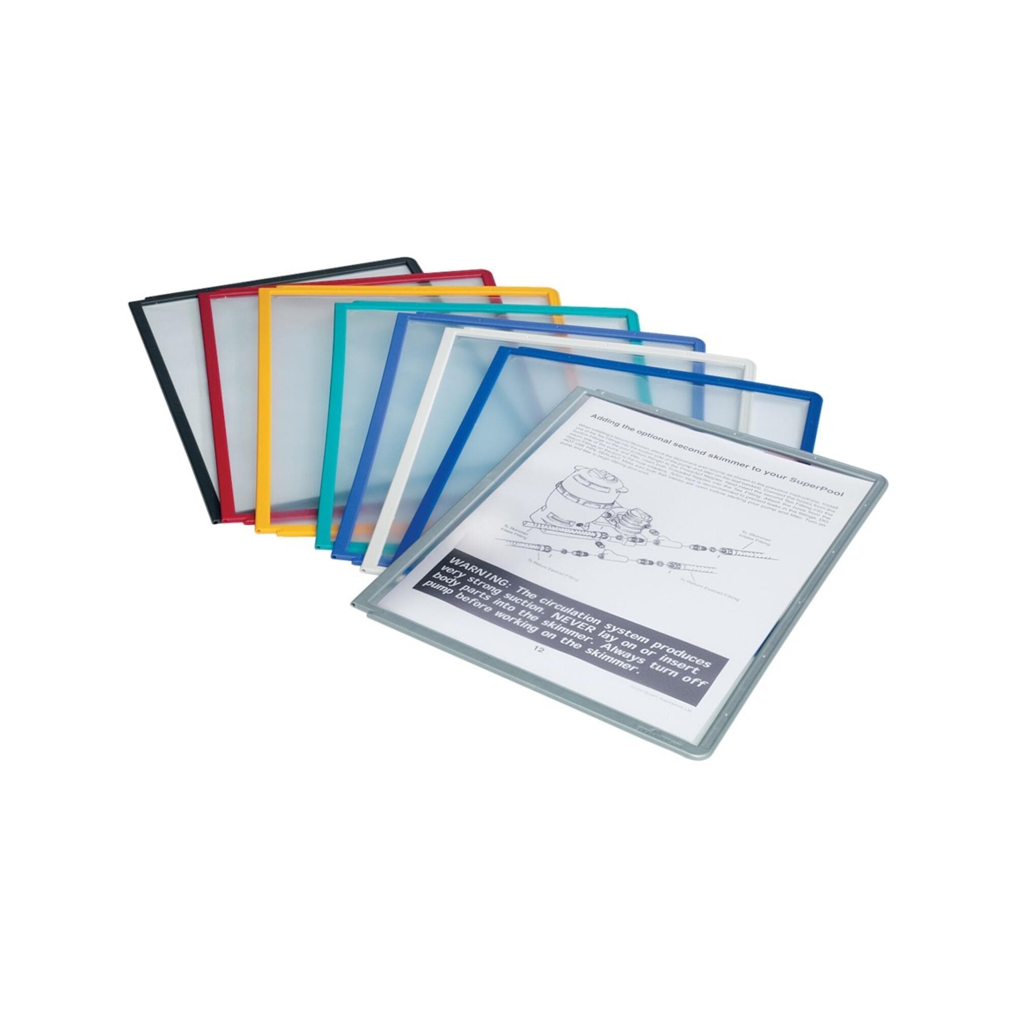 Durable VARIO Sichttafeln Graphit Packung a 5 Stück