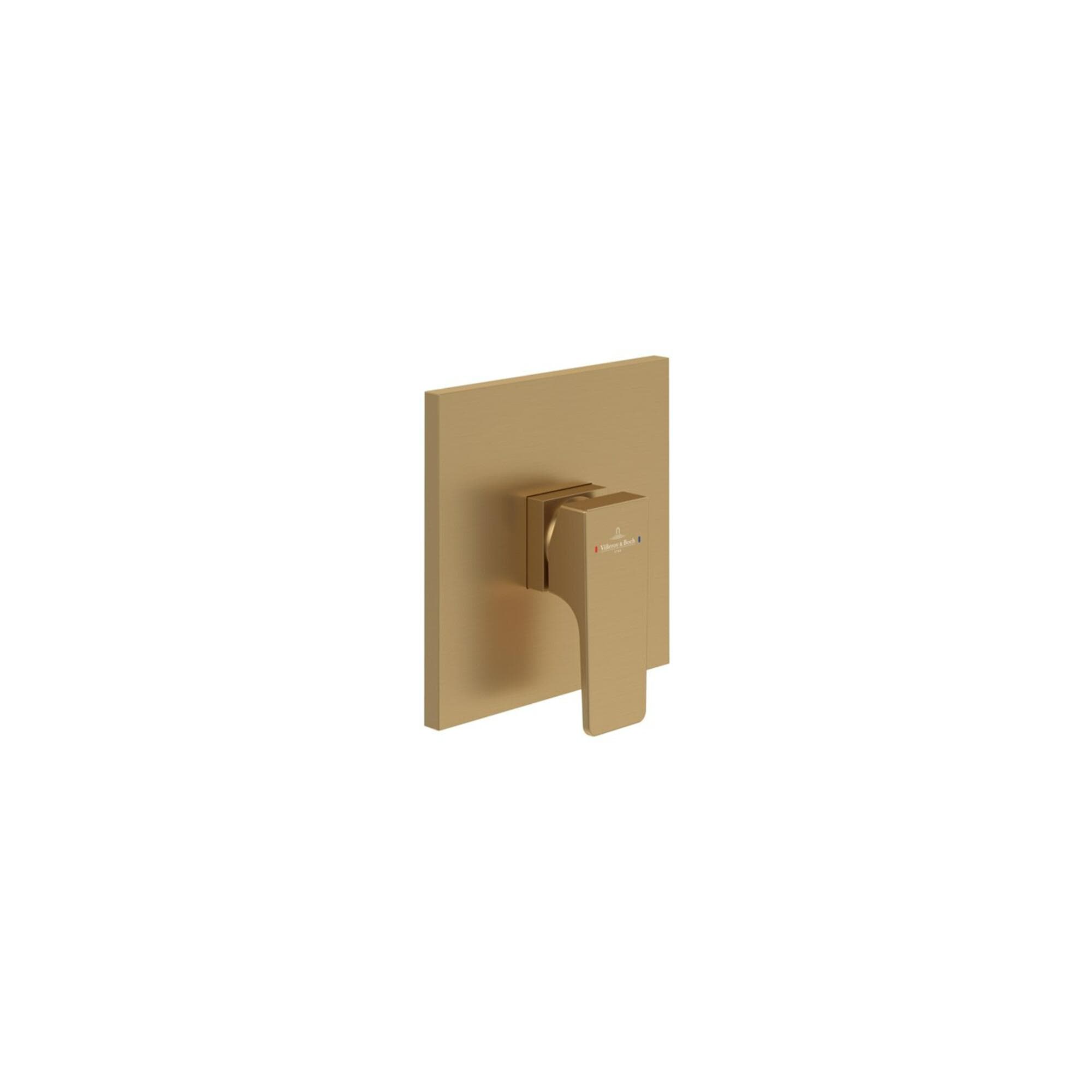 Villeroy und Boch Architectura Square Unterputz-Armatur Wandmontage Brushed Gold