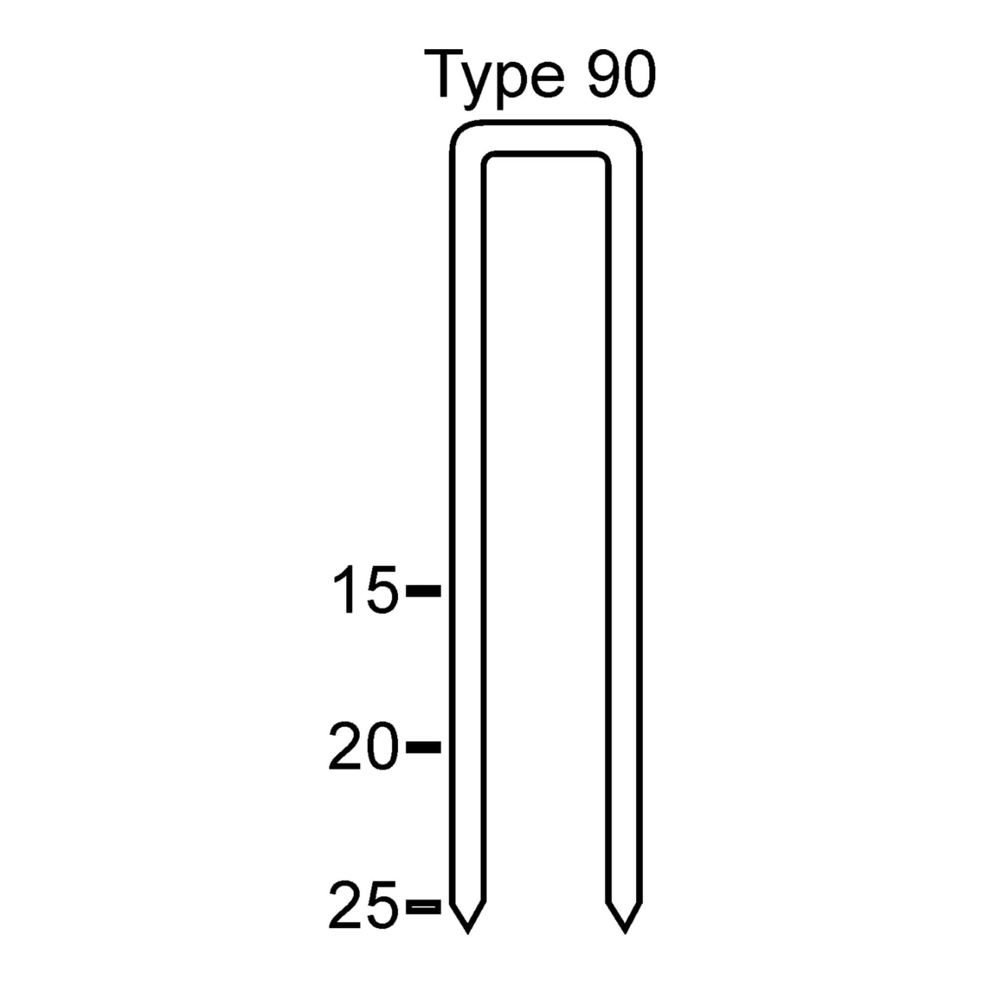 Schneider Heftklammer KL 90/25 CNKH 2000er Pack Silber