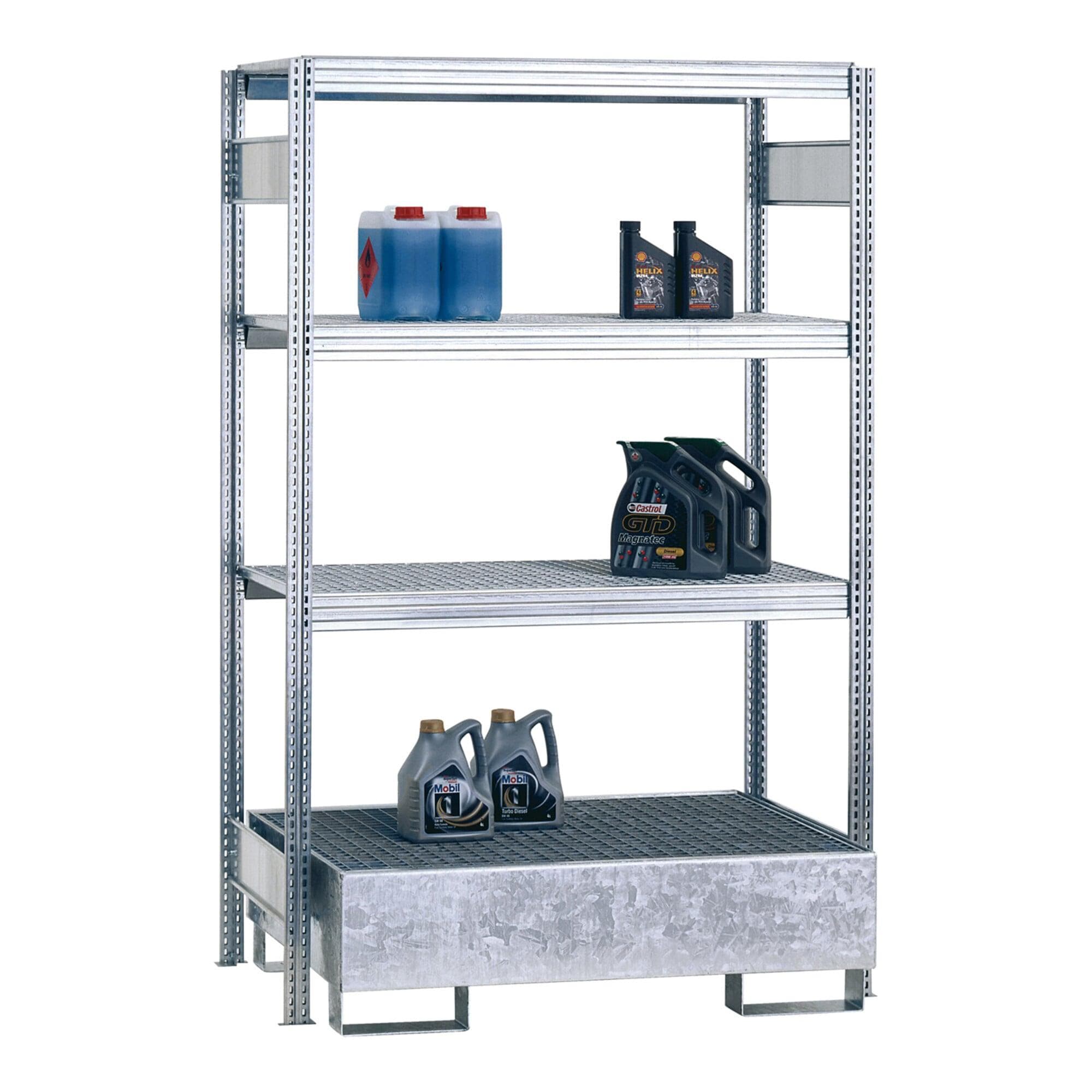 Regalwerk BERT Umweltregal Grundfeld 2500x1285x600mm