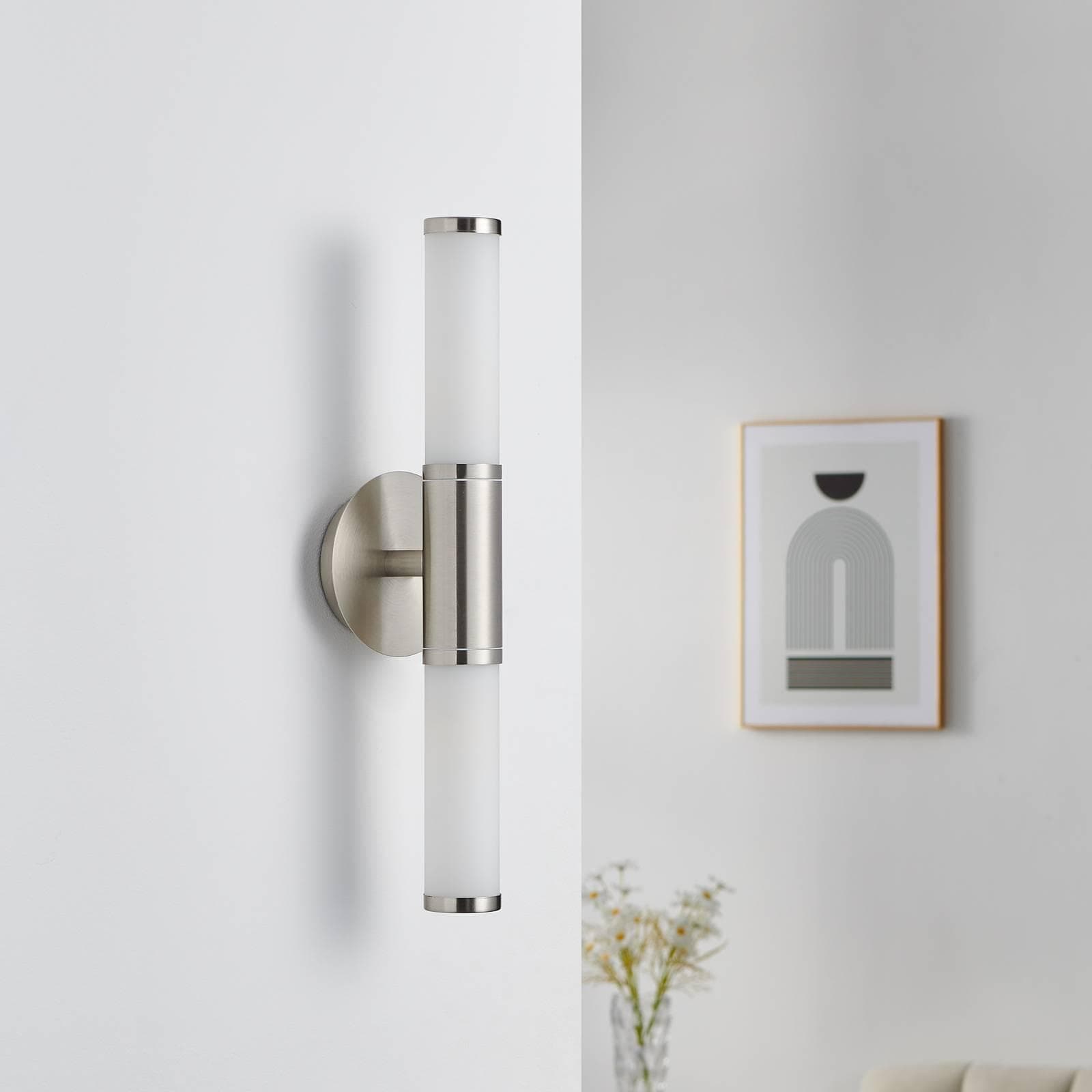 Wandleuchte Palmo 2-flammig Nickel Eglo