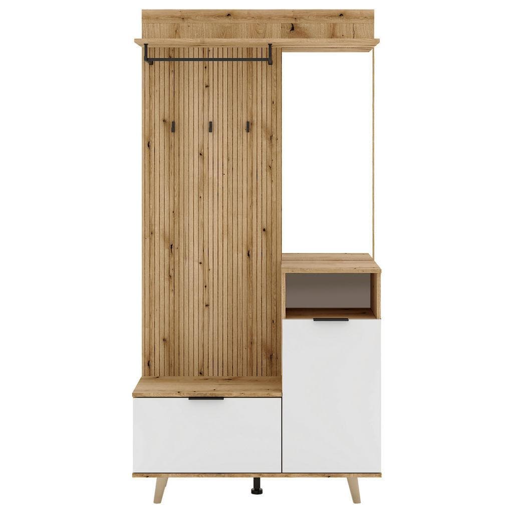 Boxxx Garderobe Nordic Weiß Eiche Holzwerkstoff