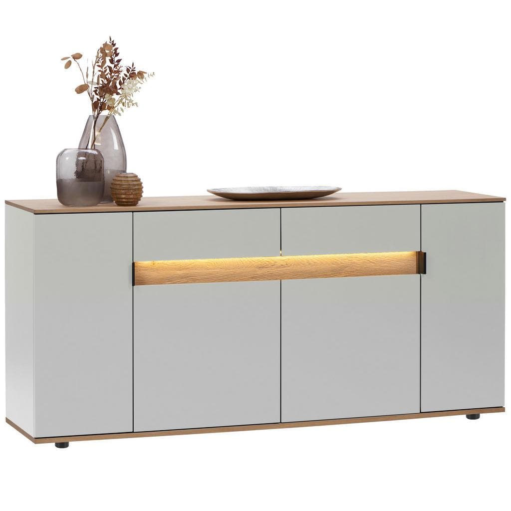 Dieter Knoll Sideboard Cremona Asteiche Hellgrau 180cm