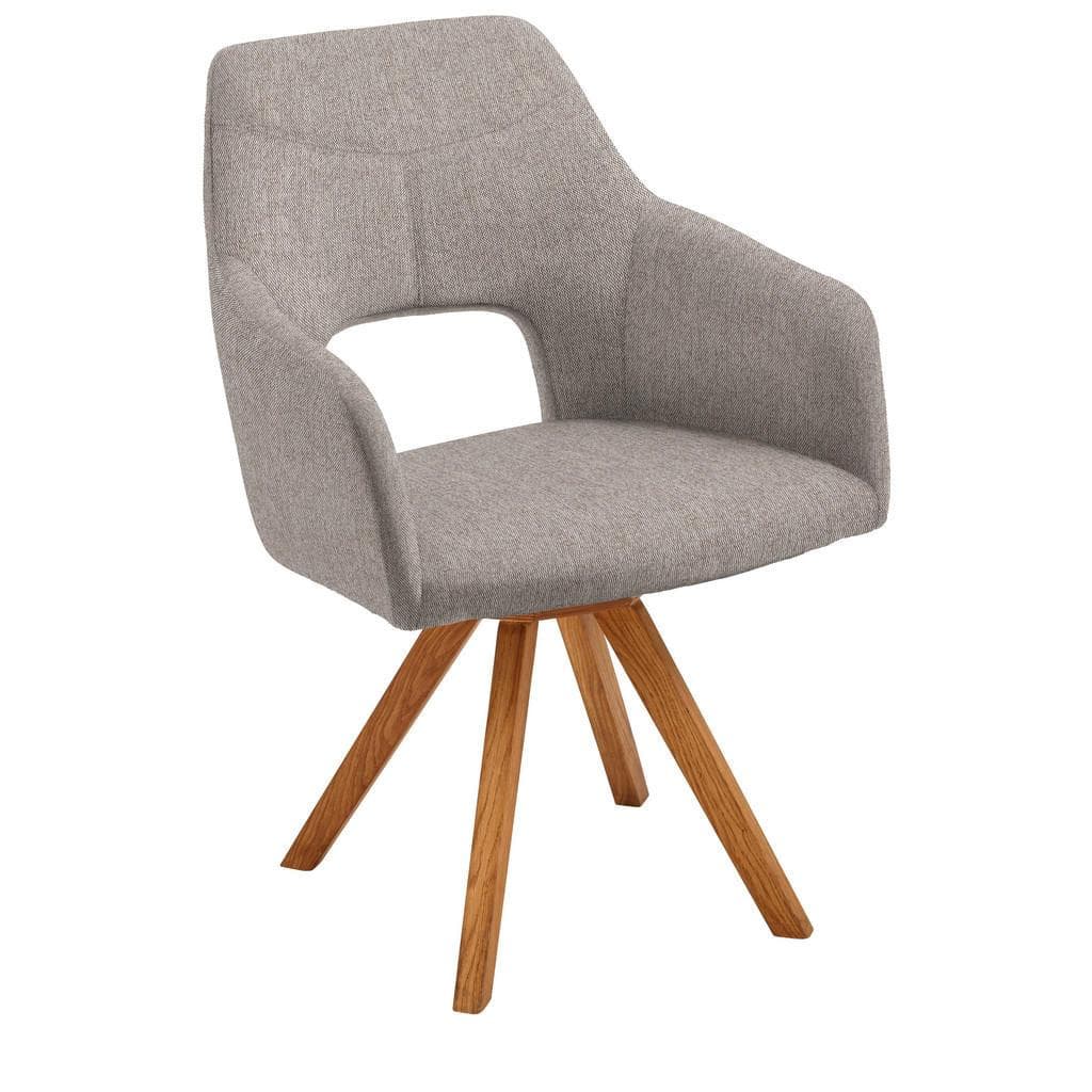 Voleo Armlehnstuhl Eiche Cappuccino Wildeiche Massiv