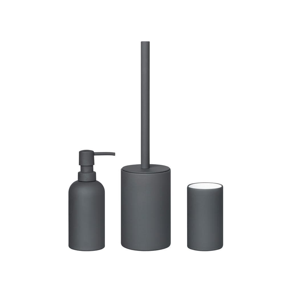 Blomus Bad-Accessoire-Set Banja Schwarz Keramik Betonoptik