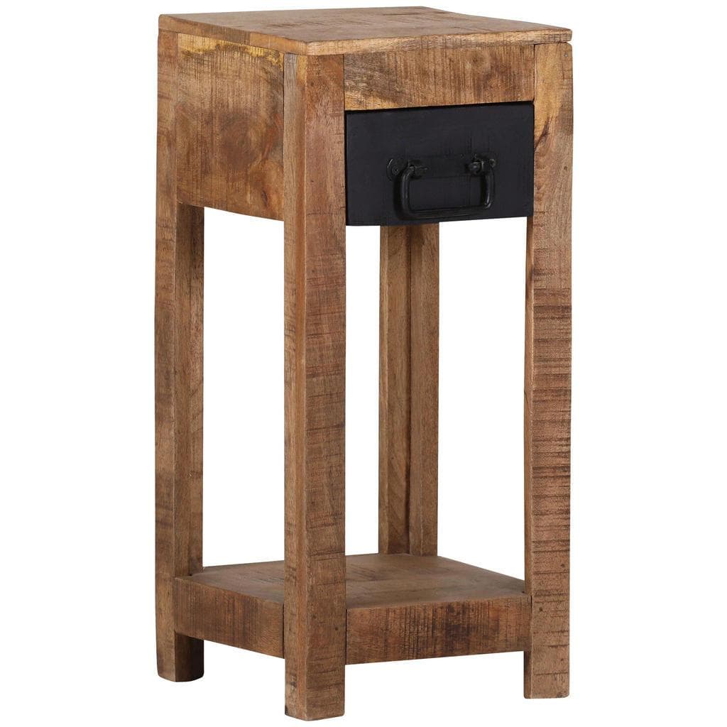 Landscape Beistelltisch Braun Schwarz Mangoholz Massiv