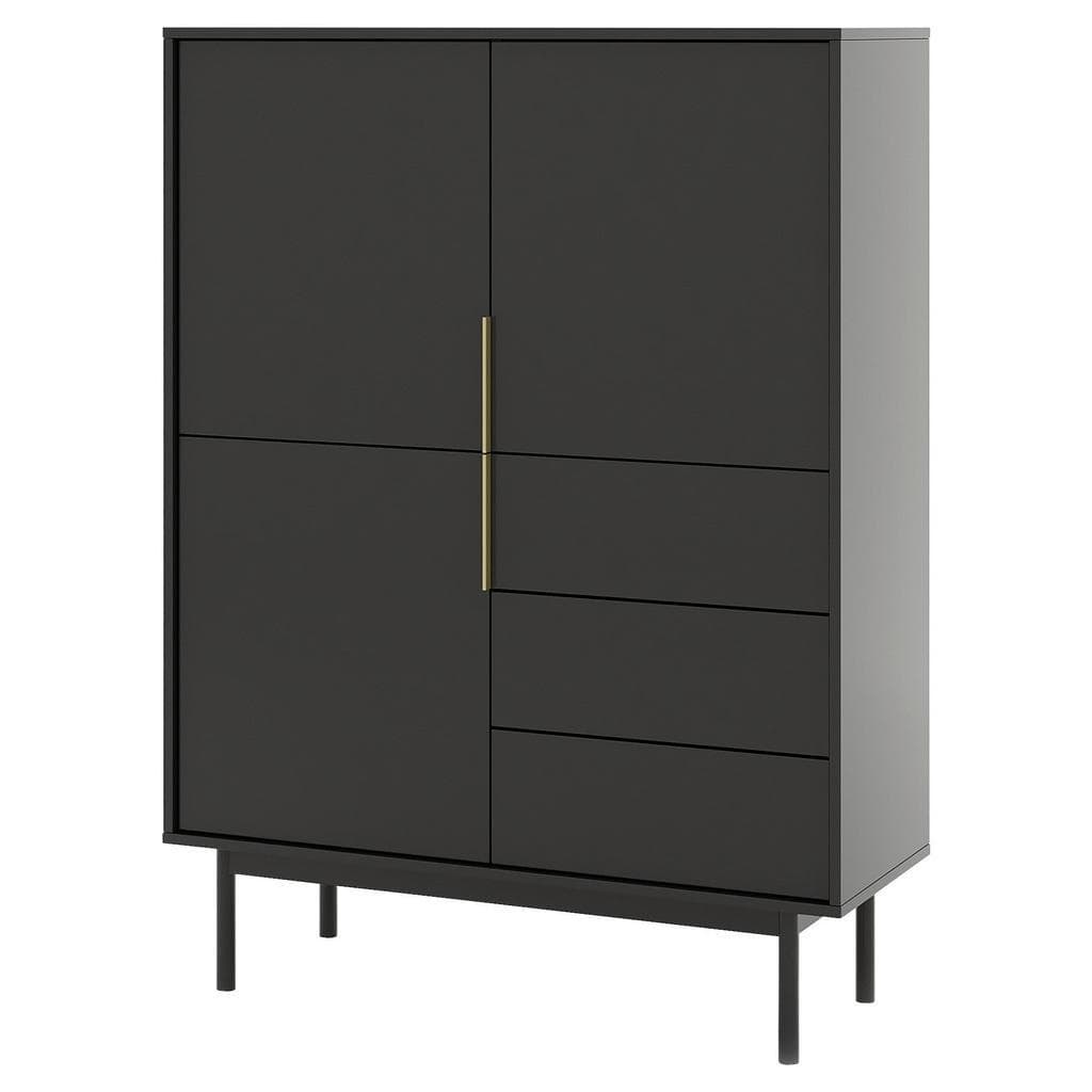 Boxxx Highboard Viva Schwarz Metall