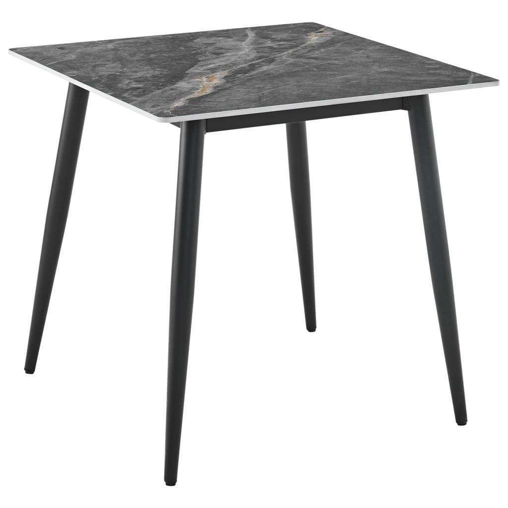 Ti'me Esstisch Grau Metall Marmoroptik