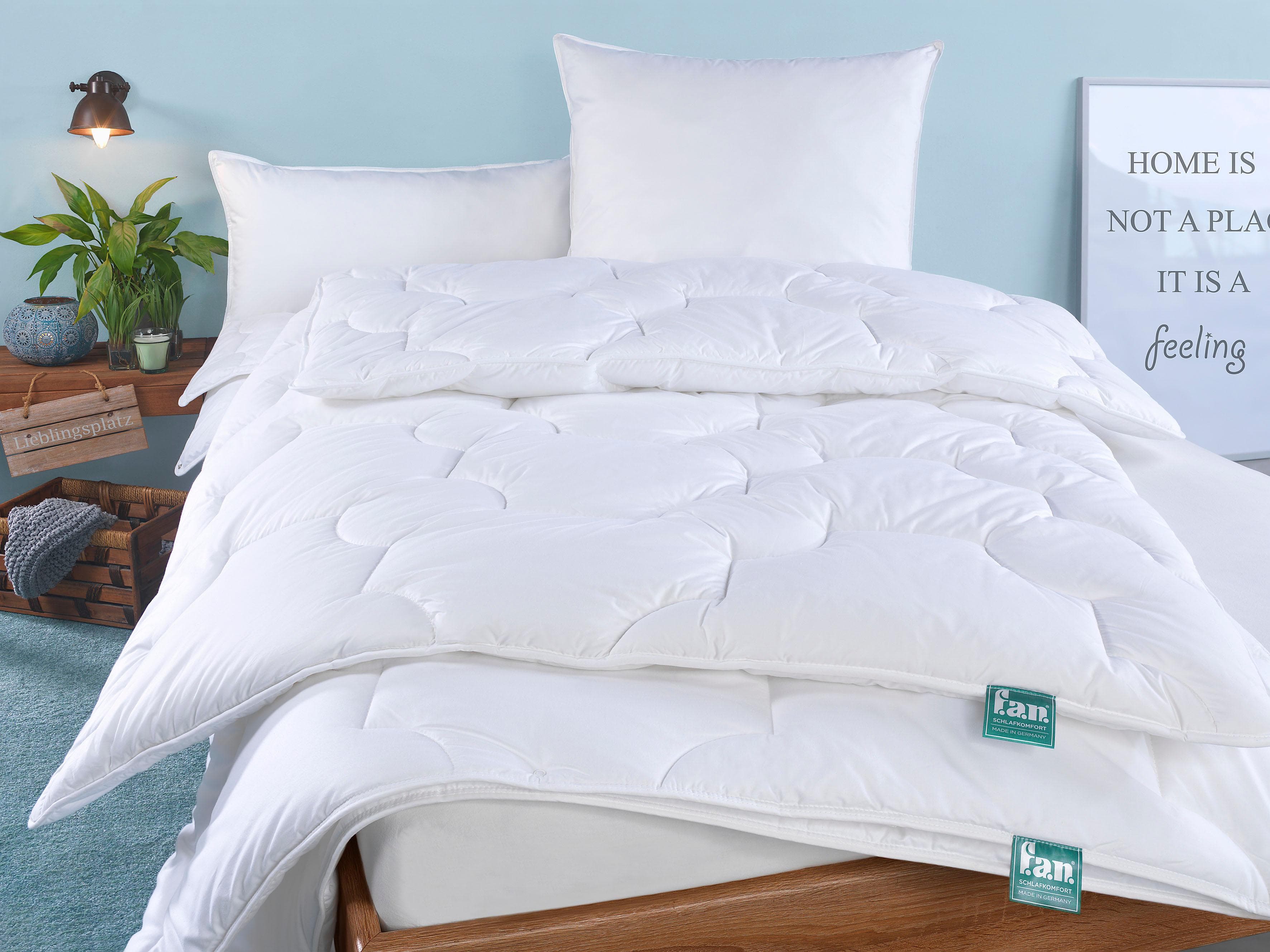 f.a.n. Winterdecke Texas Duo-Steppbett: Baumwollgewebe & Hohlfaserfüllung