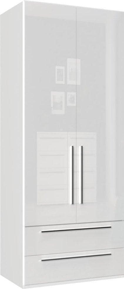 OTTO HOME Piano Kleiderschrank Weiß Hochglanz mit Soft-Close