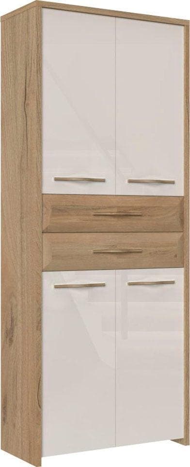 OTTO HOME Garderobenschrank Gala Beige Hochglanz mit Soft-Close