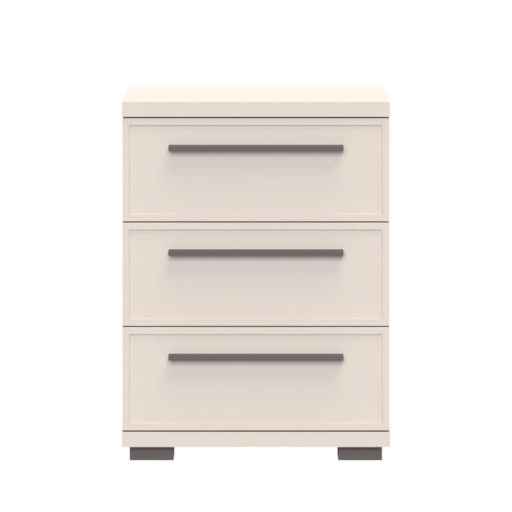 Nachtkonsole Opera von Places of Style, 3 Schubladen, Cashmere Farbe, Soft-Close-Funktion