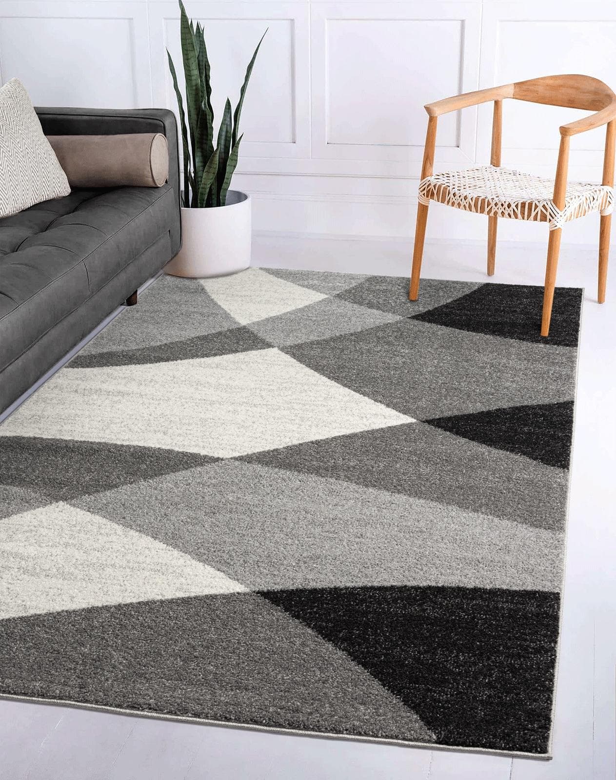 THE CARPET Teppich Pearl Grau Modern Kurzflor