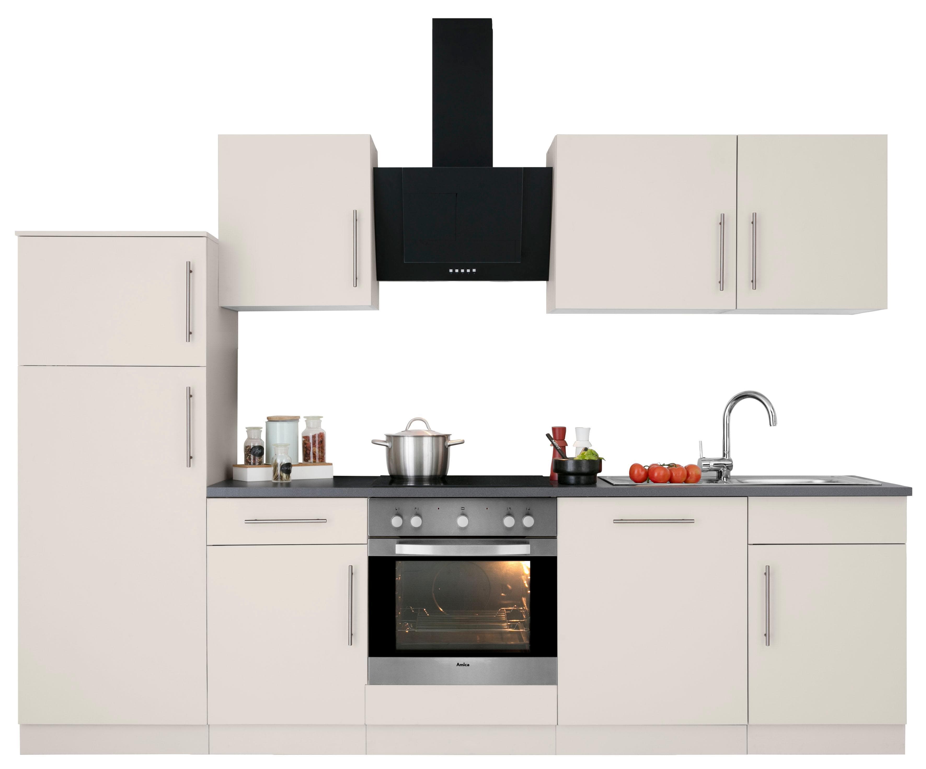 Wiho-Küchenzeile Cali Beige Granit Arbeitsplatte