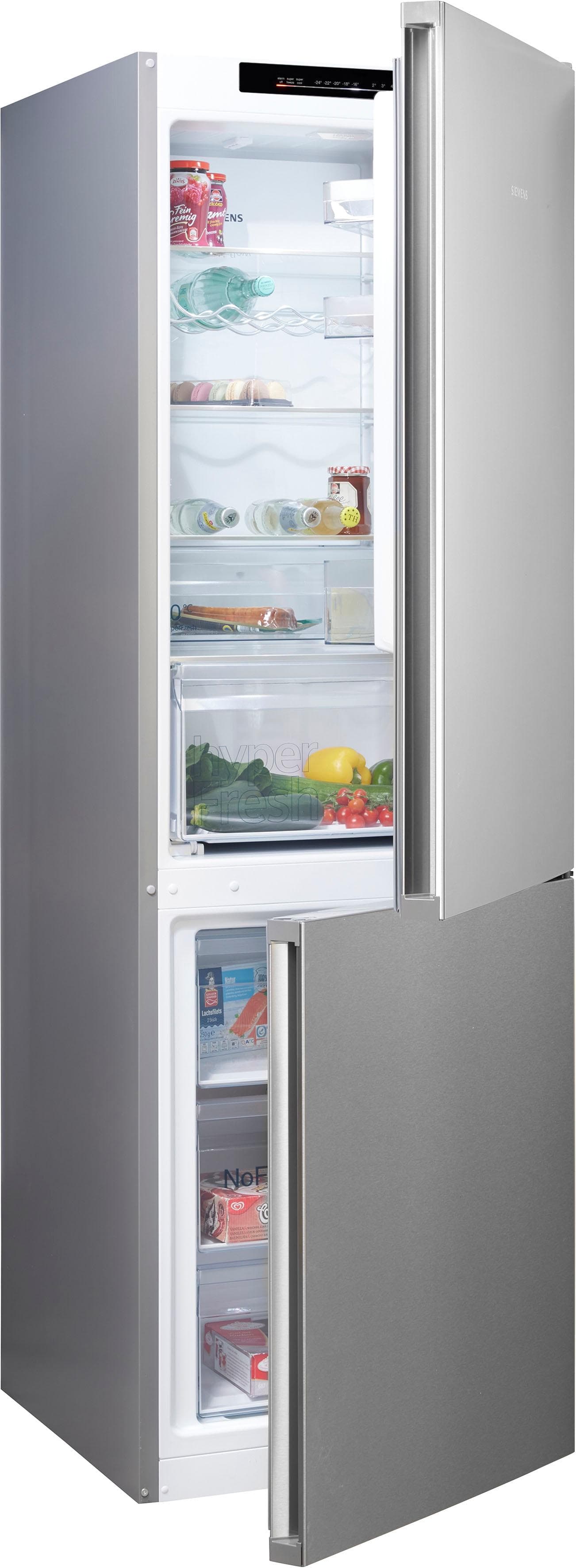 Siemens Kühl-/Gefrierkombination Silber 321 Liter