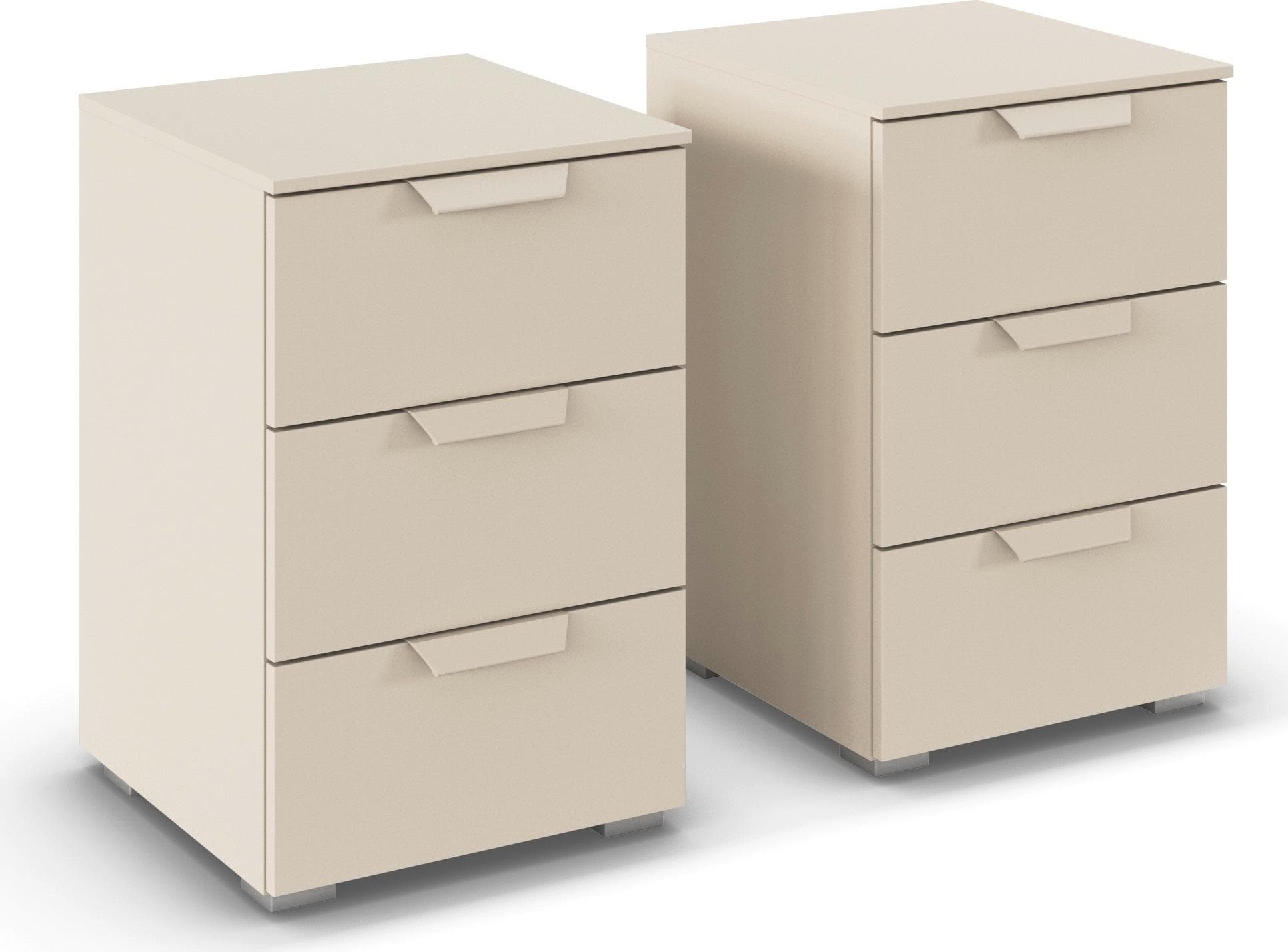 Nachtkommode RAUCH Costa Beige (Champagner) 3 Schubladen