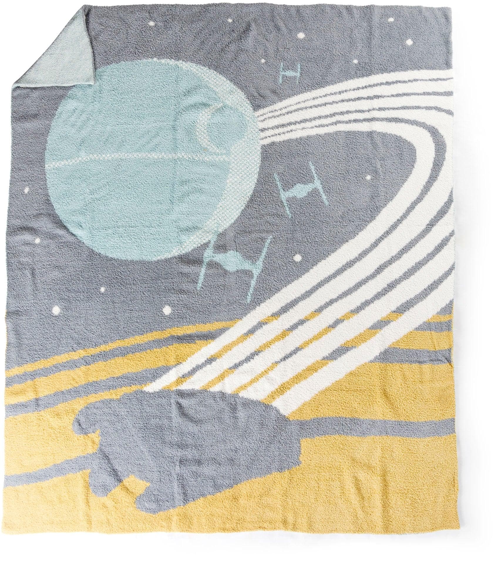Star Wars Kinderdecke Millennium Falcon Blau