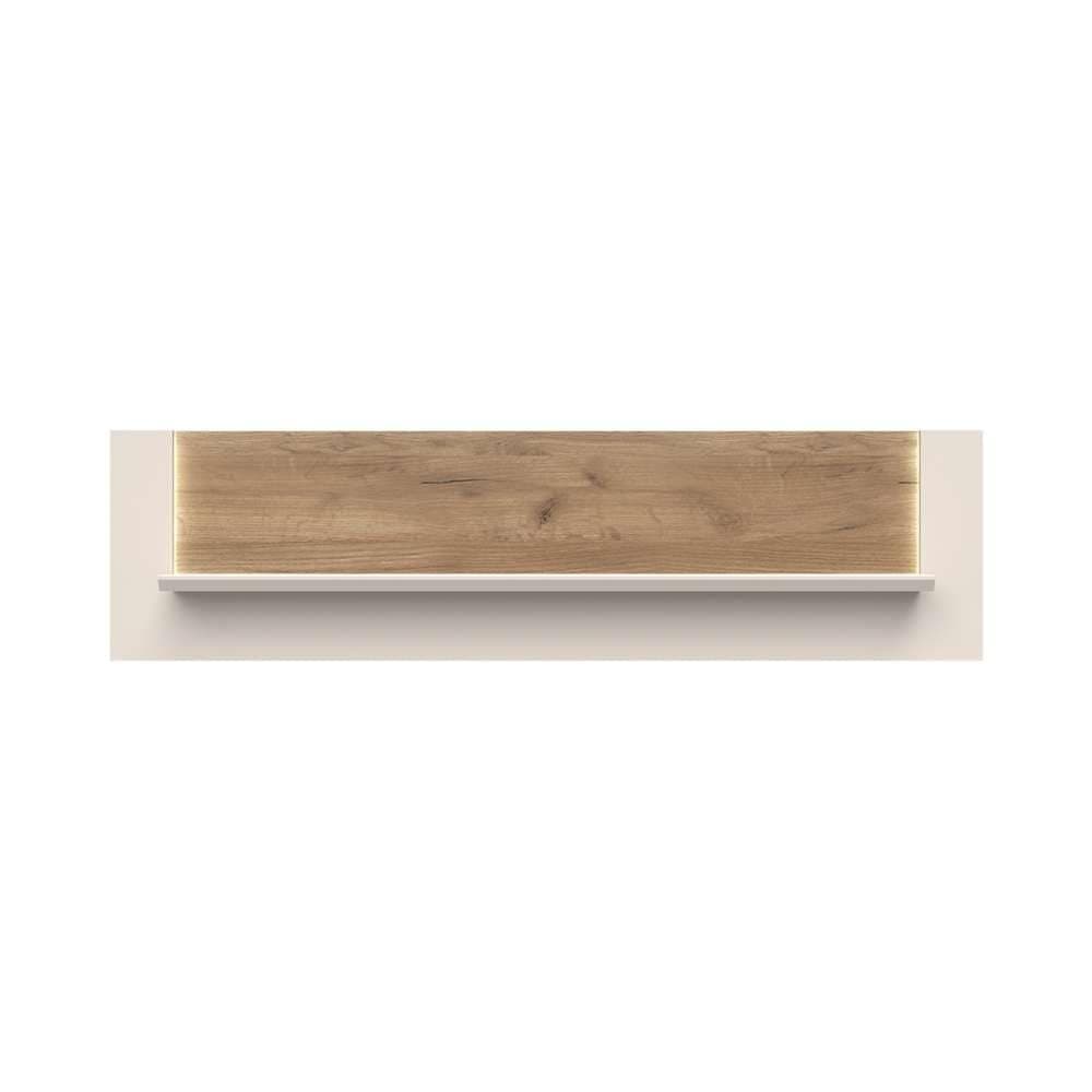 OTTO HOME Wandregal Sky45 Beige mit LED-Beleuchtung