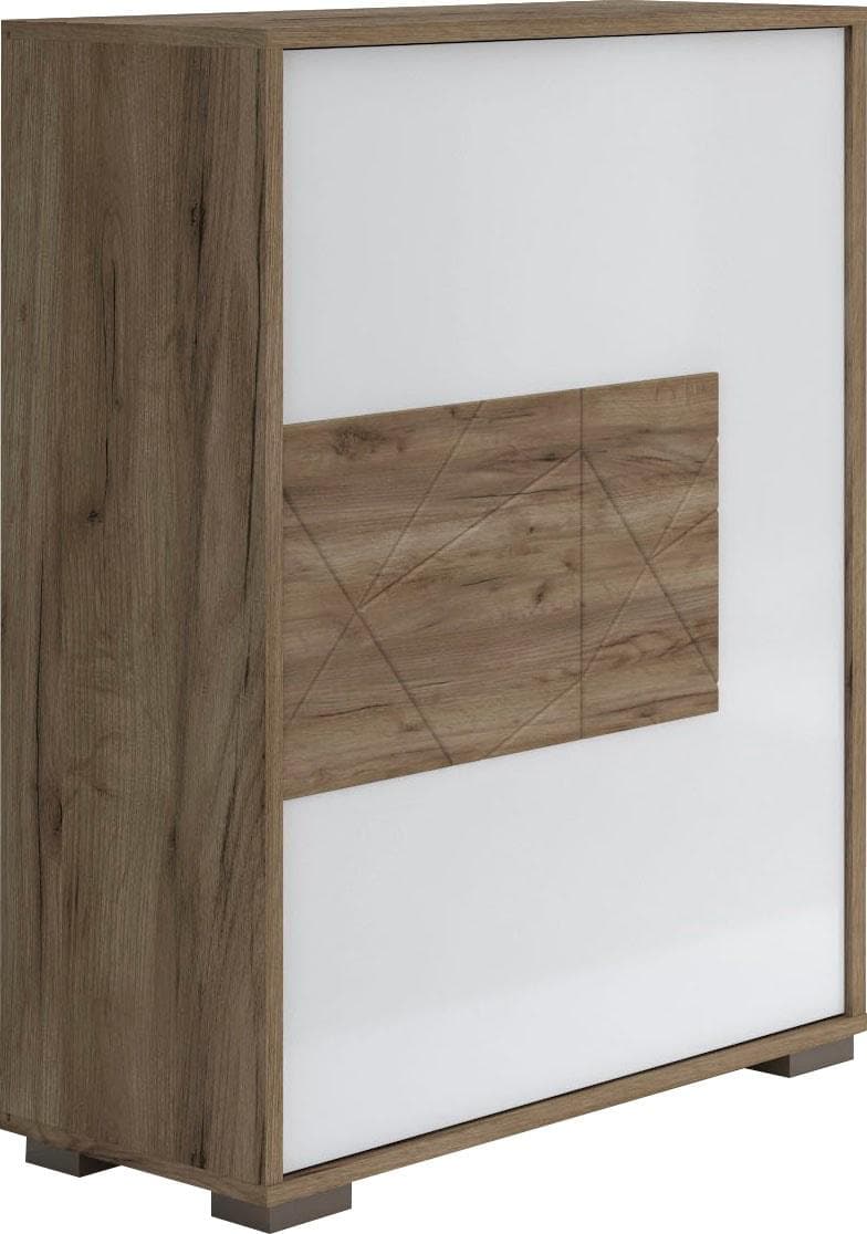 Weißer Schuhschrank mit Push-to-open Funktion