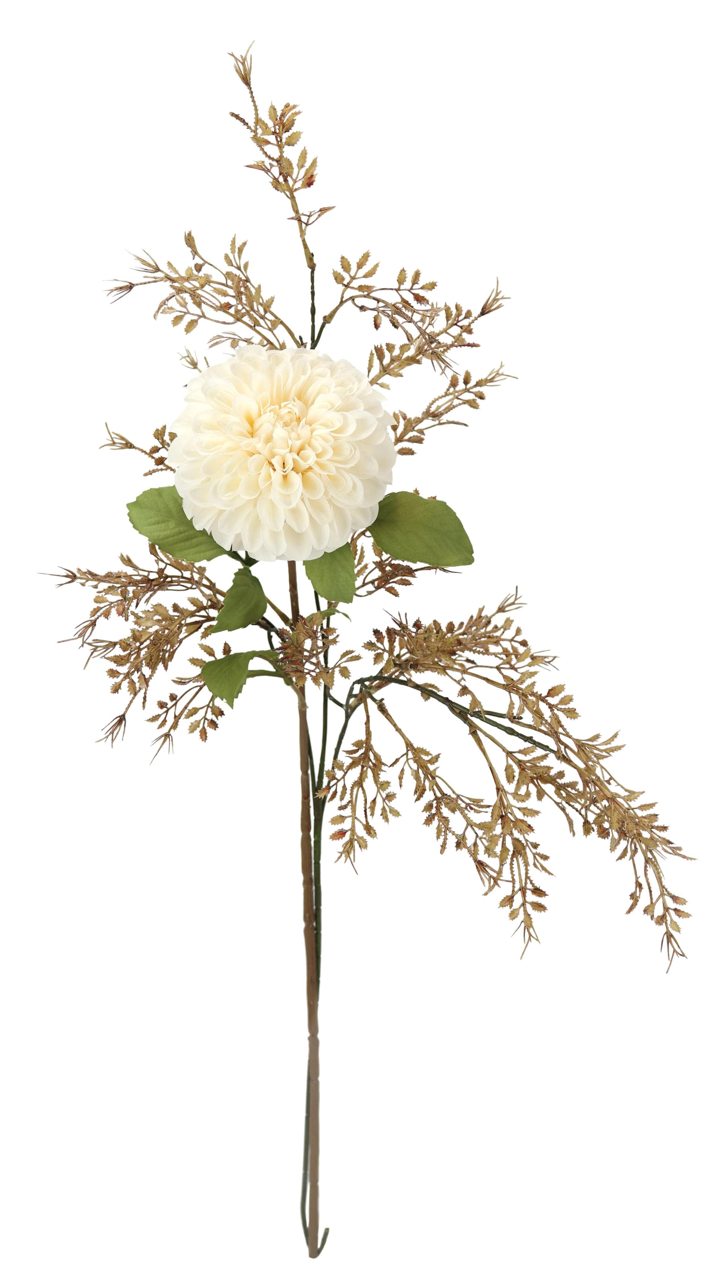 Kunstblumenstrauß Dahlie Creme Polyester Kunstpflanzen