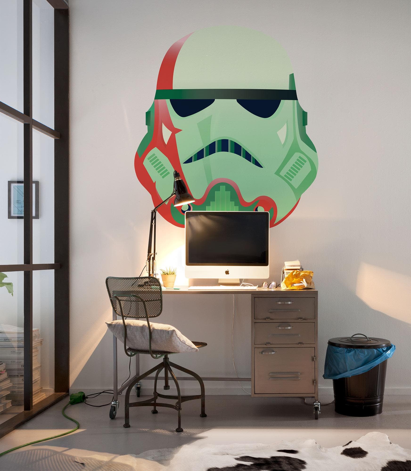 Komar Fototapete Star Wars One of us 125x125 cm Grün