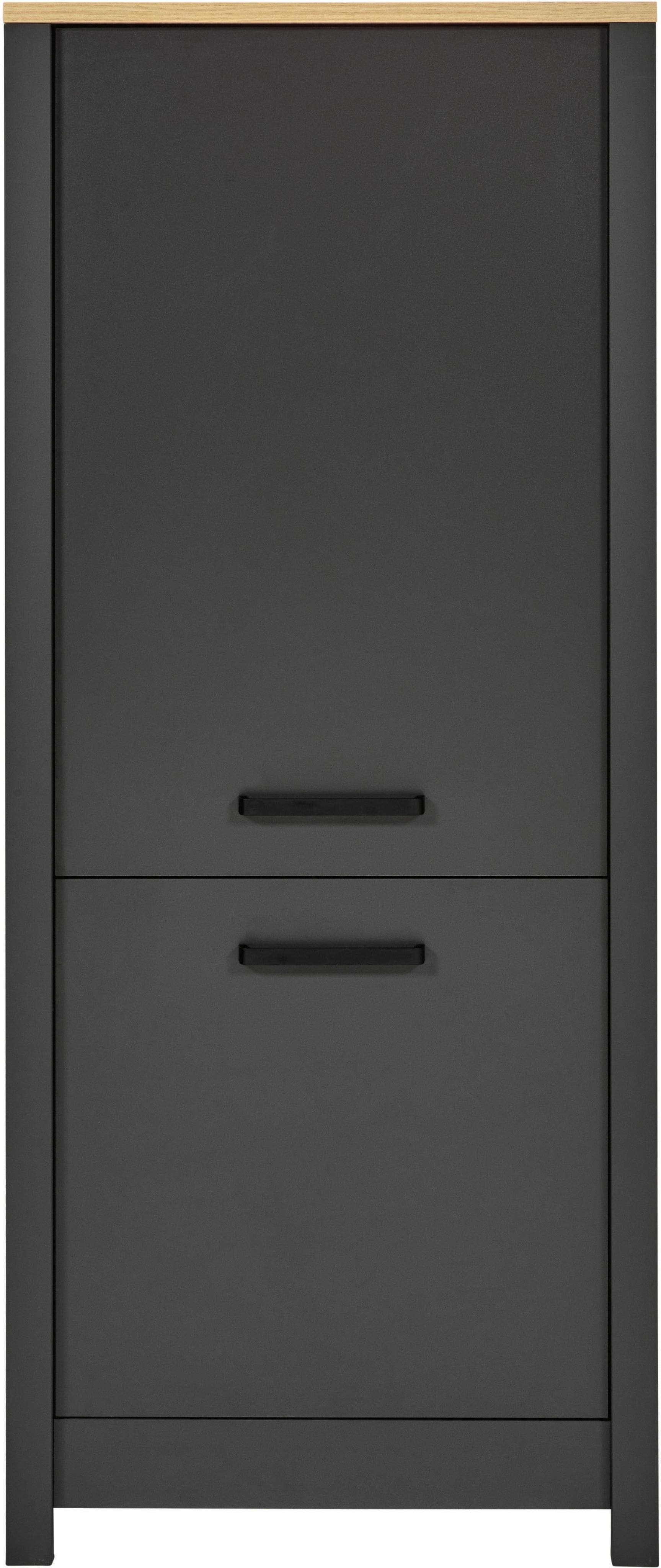 Kühlumbauschrank INTER LINK "Geräteschrank Veneto" Anthrazit Soft-Close