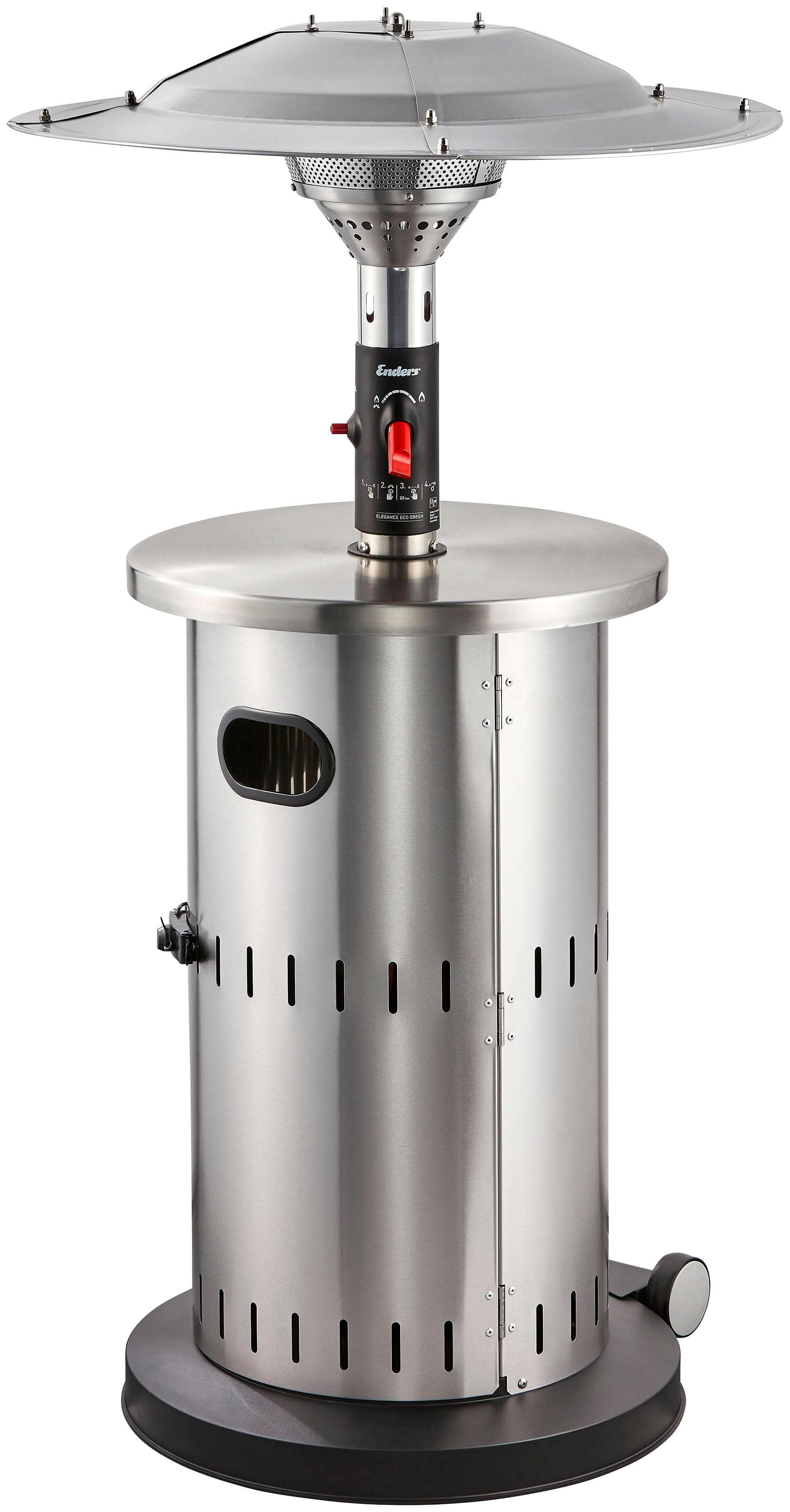 Enders® Terrassenstrahler Solid Eco Green 6kW Silber Edelstahl 218 cm