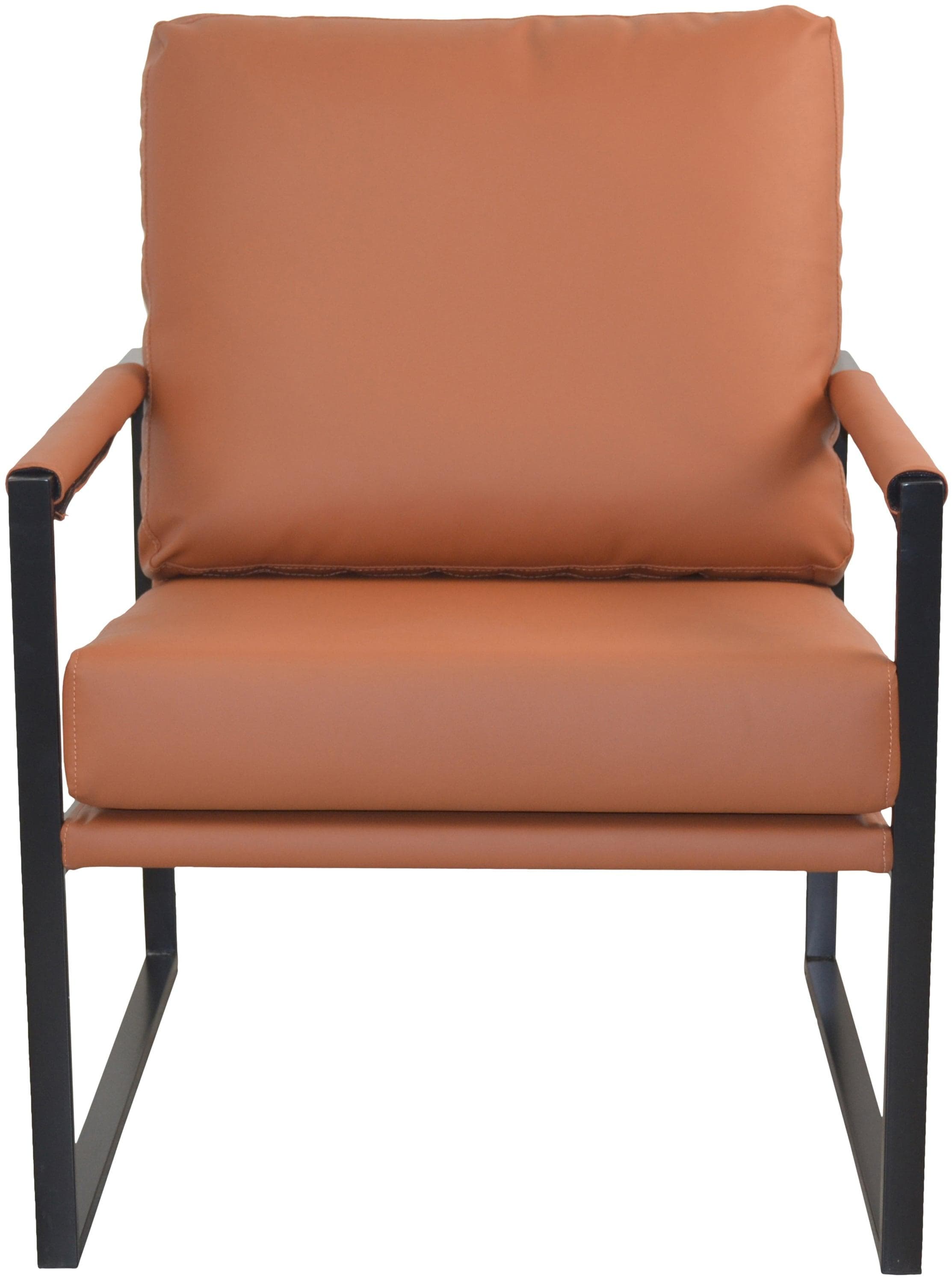 HOFMANN Loungesessel Braun Kunstleder Modern