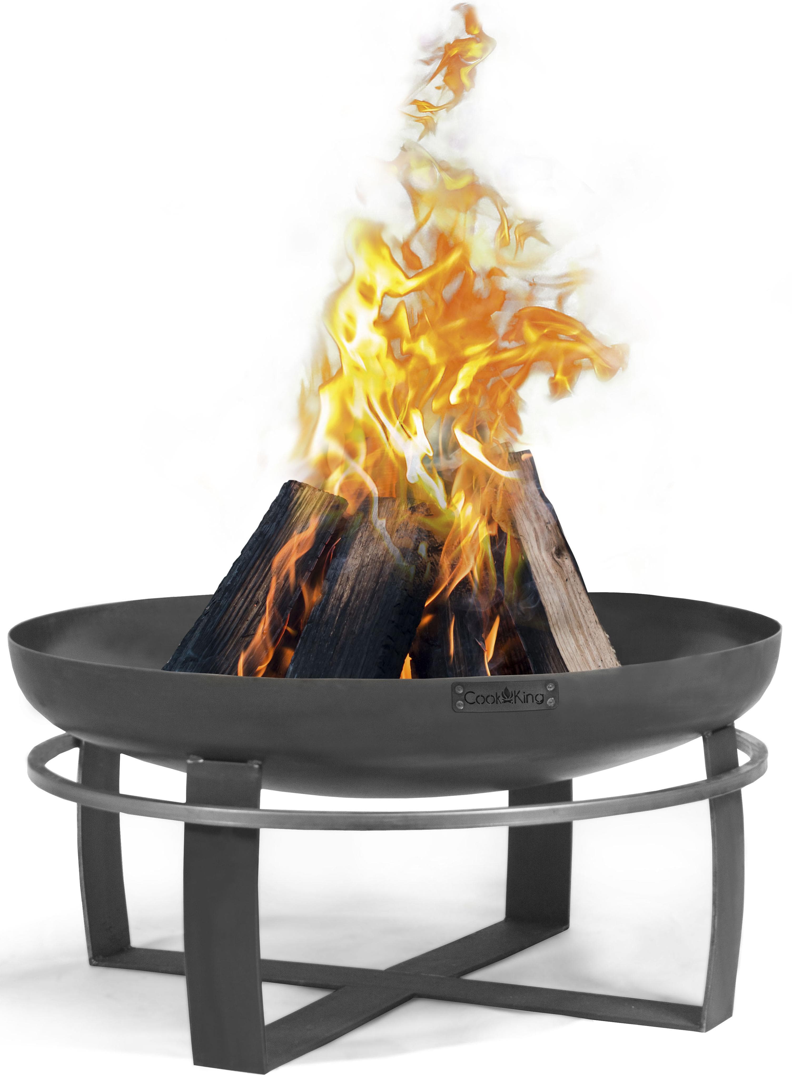CookKing Feuerschale Viking 80 Ø 80 cm Schwarz