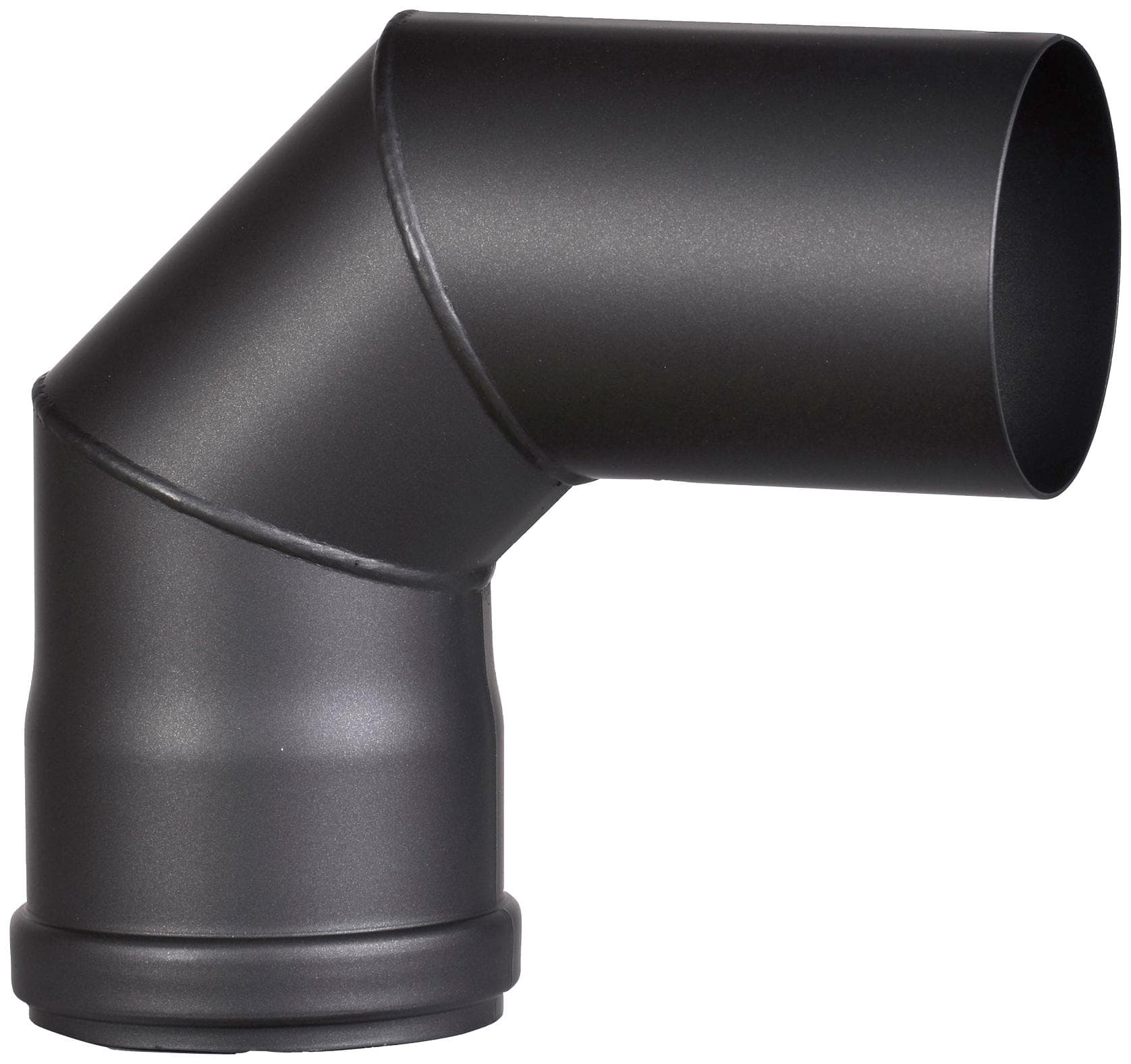 FIREFIX Ofenrohr Knierohr Stahlblech Schwarz