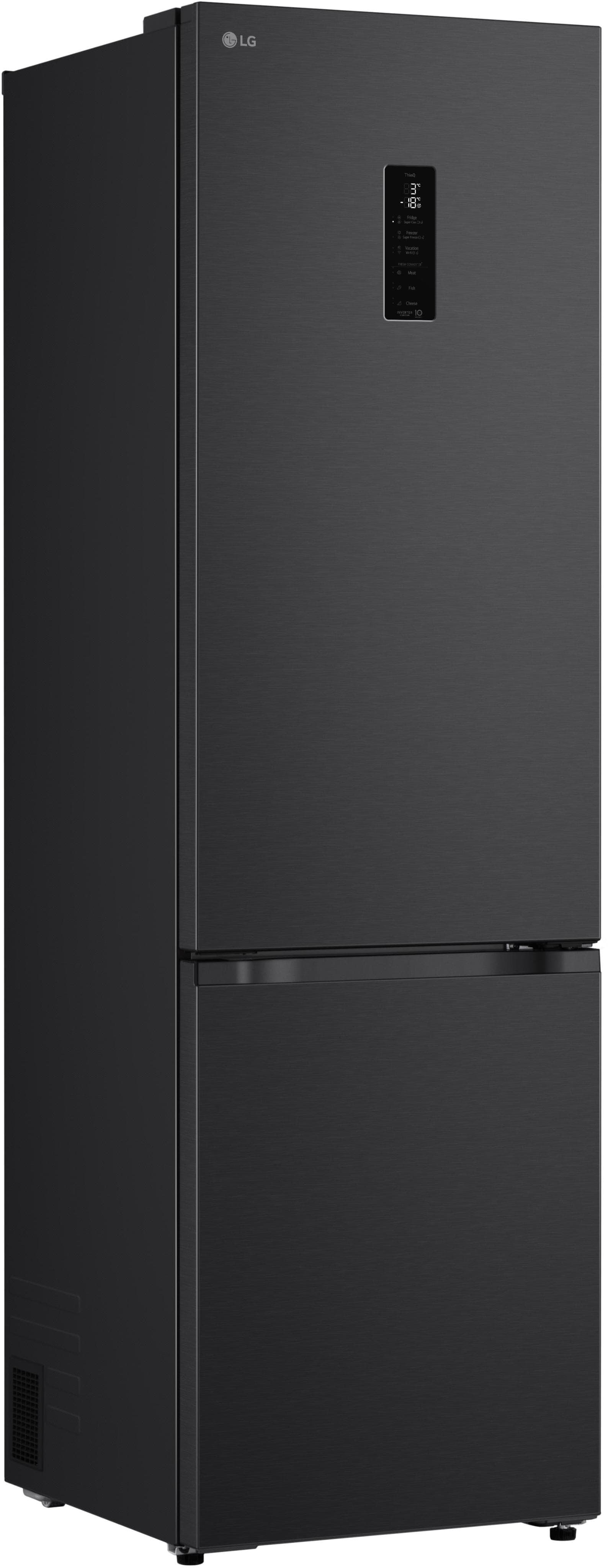 LG Kühl-/Gefrierkombination Essence Black Steel Total No Frost