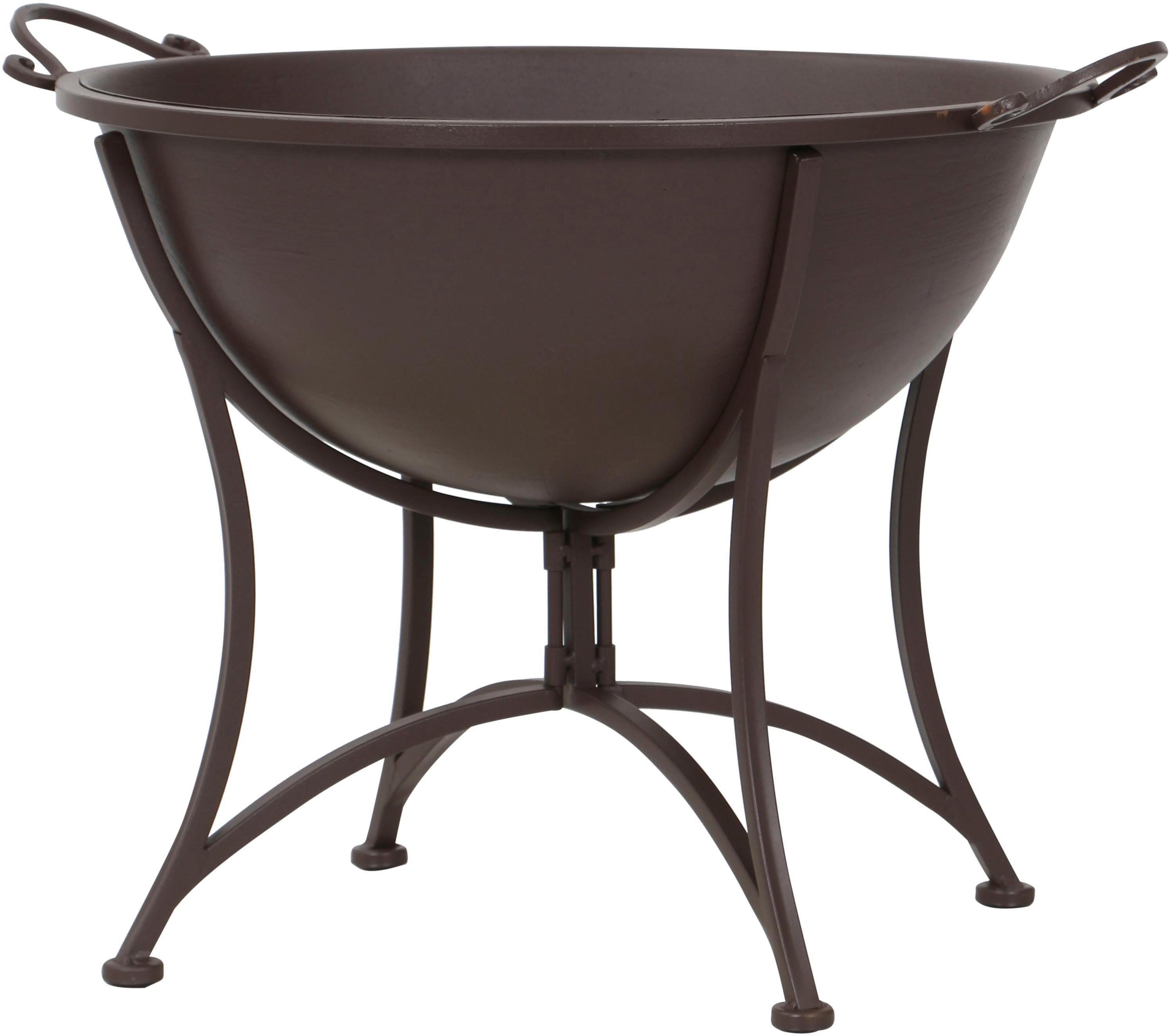 Feuerschale SIENA GARDEN Antik Braun Metall