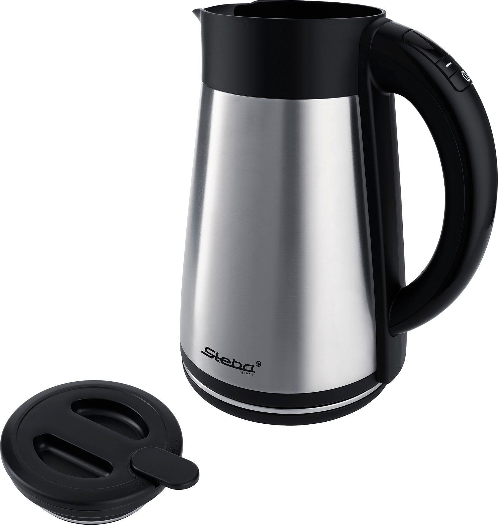 STEBA WK 31 THERMO Wasserkocher Schwarz mit Temperaturregelung