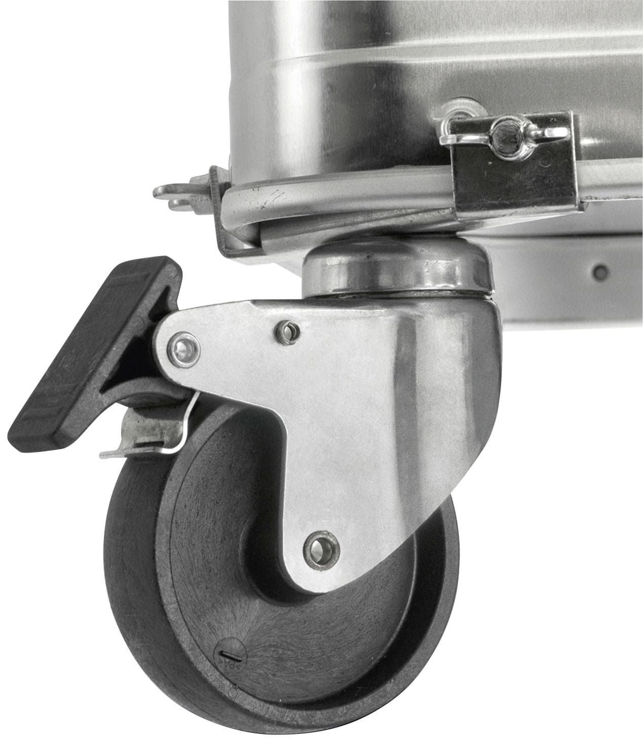 Lenkrolle Enders 4-tlg. Grau/Silber Kunststoff für Toronto-Aluboxen