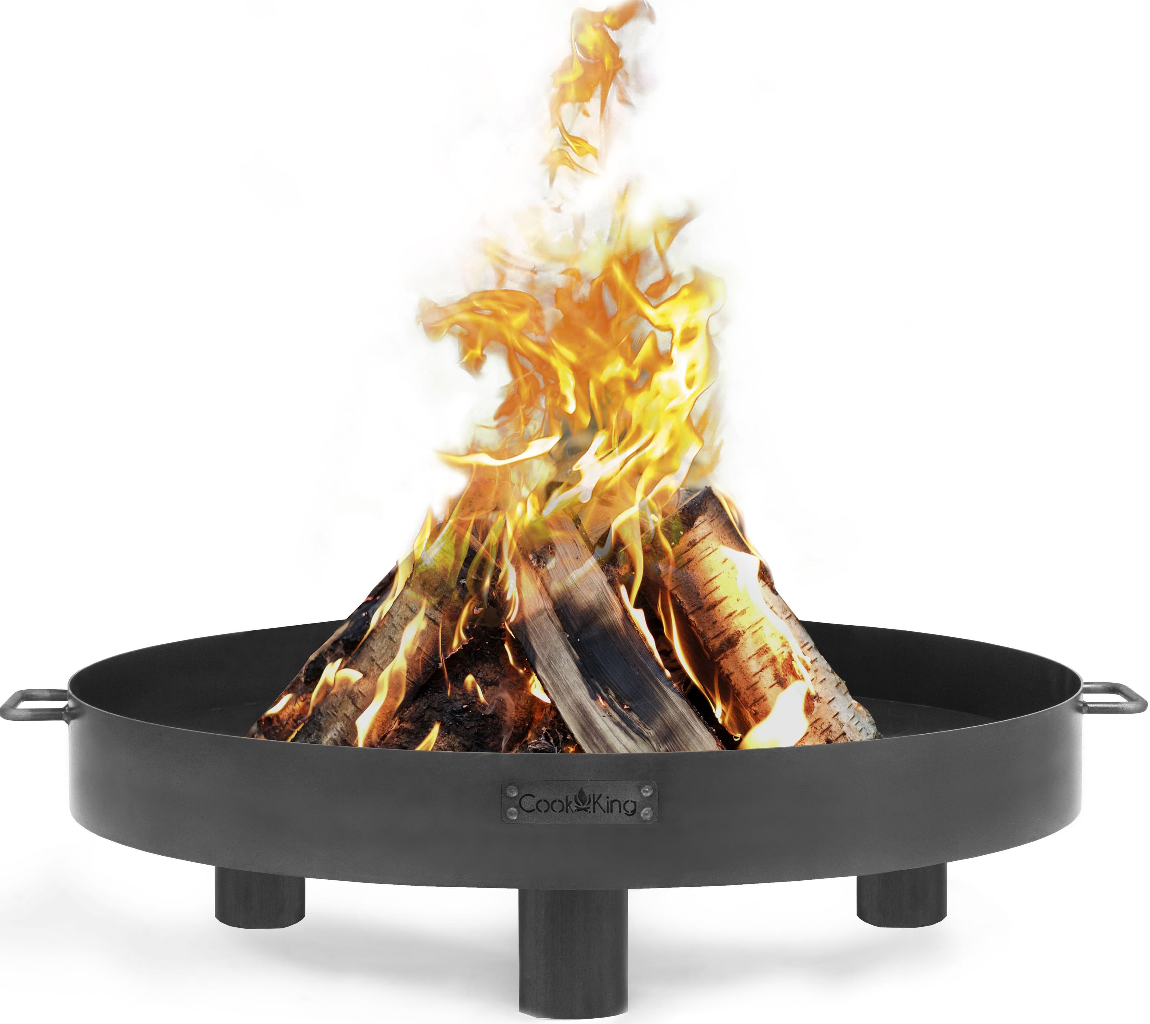 CookKing Feuerschale Tunis, Ø 60 cm, Schwarz, Stahl