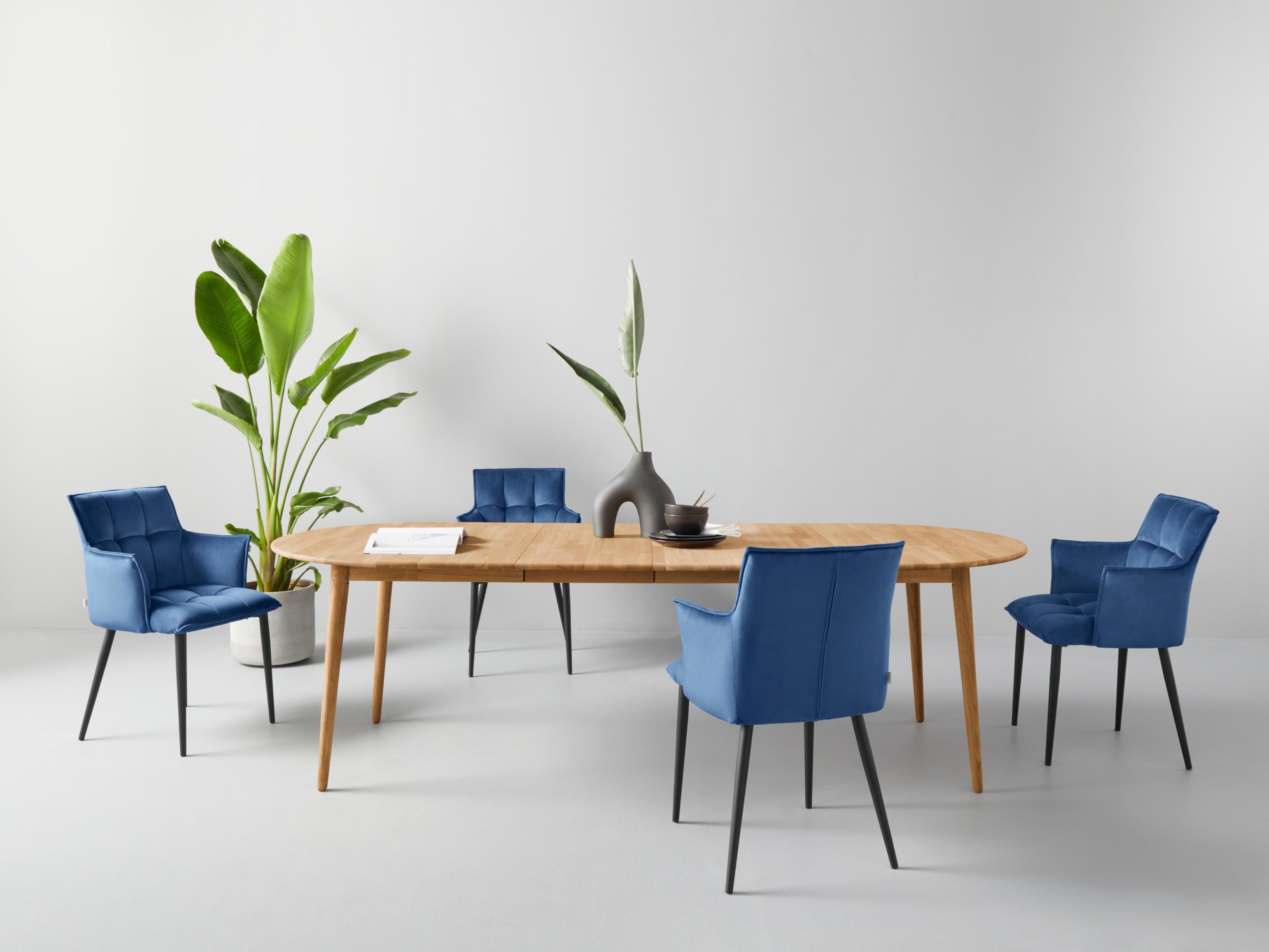 Esstisch OTTO HOME Toarp Eiche Natur Ausziehbar Oval Massivholz