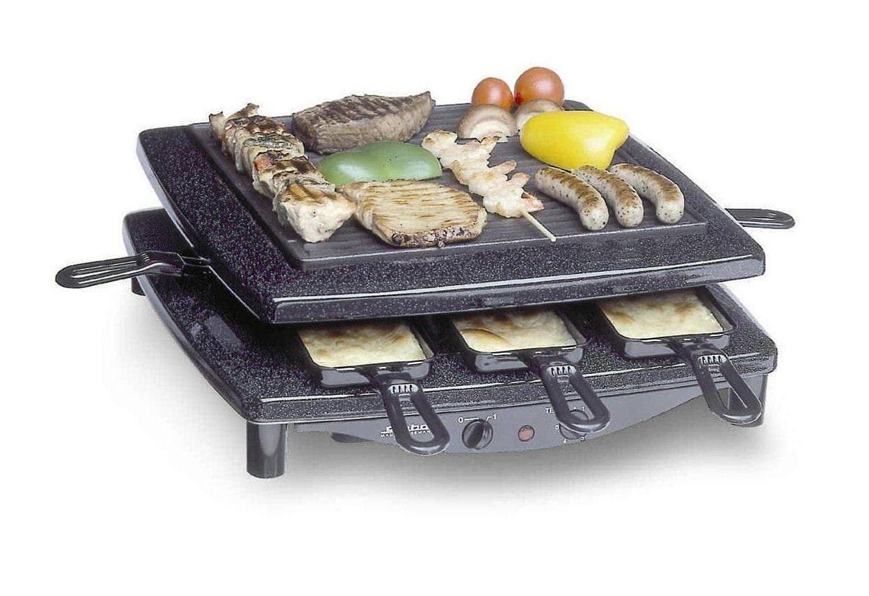 STEBA Raclette RC 3 plus Schwarz 8 Pfännchen