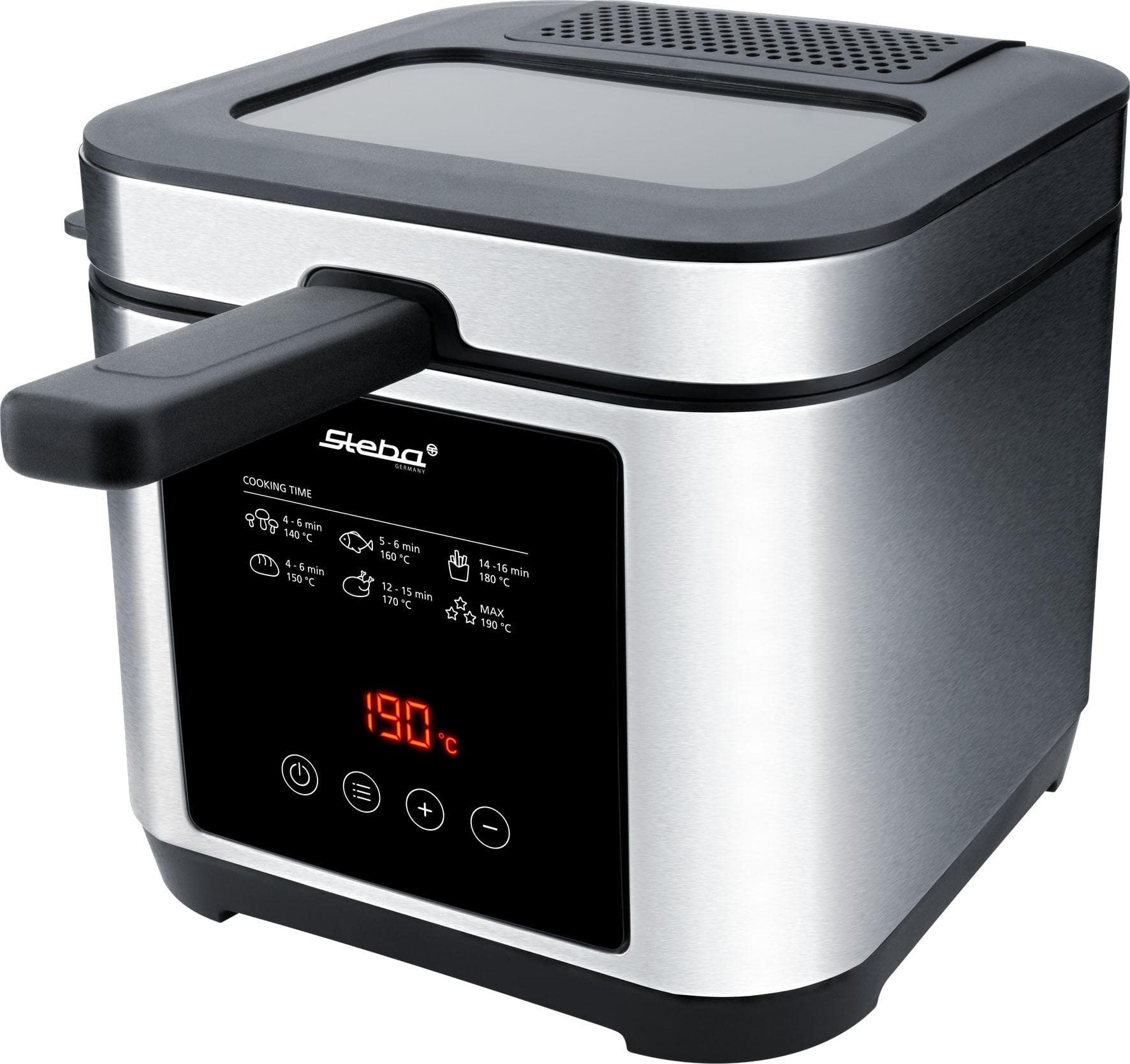 STEBA Fritteuse DF 150 2,5 Liter Schwarz Edelstahl