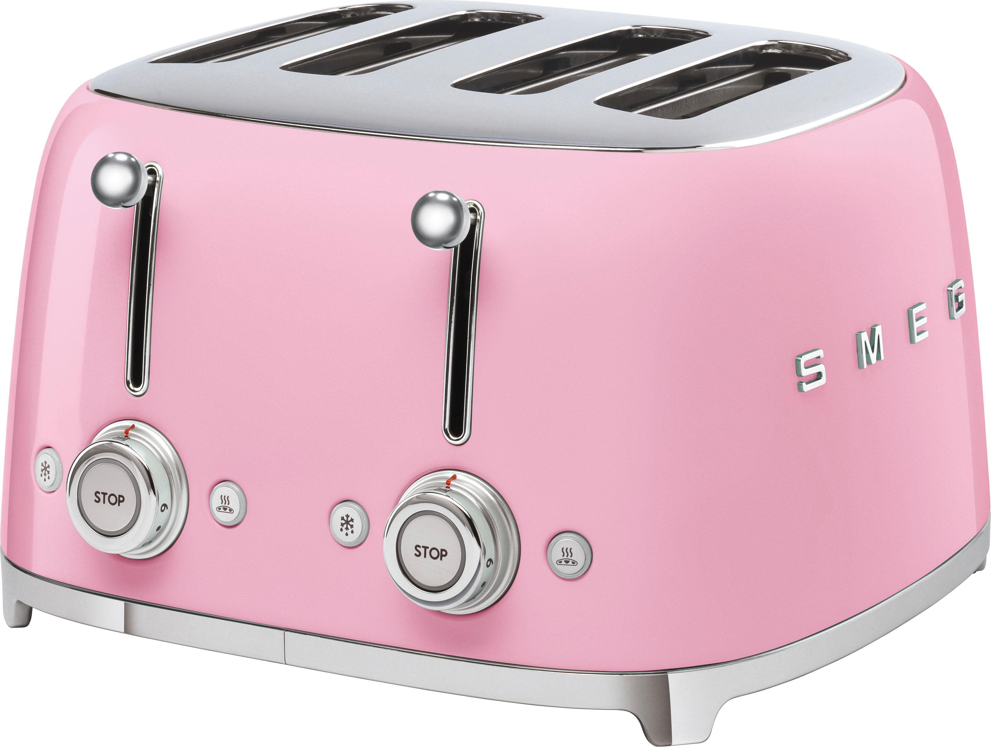 SMEG Toaster TSF03PKEU Pink 4-Schlitz