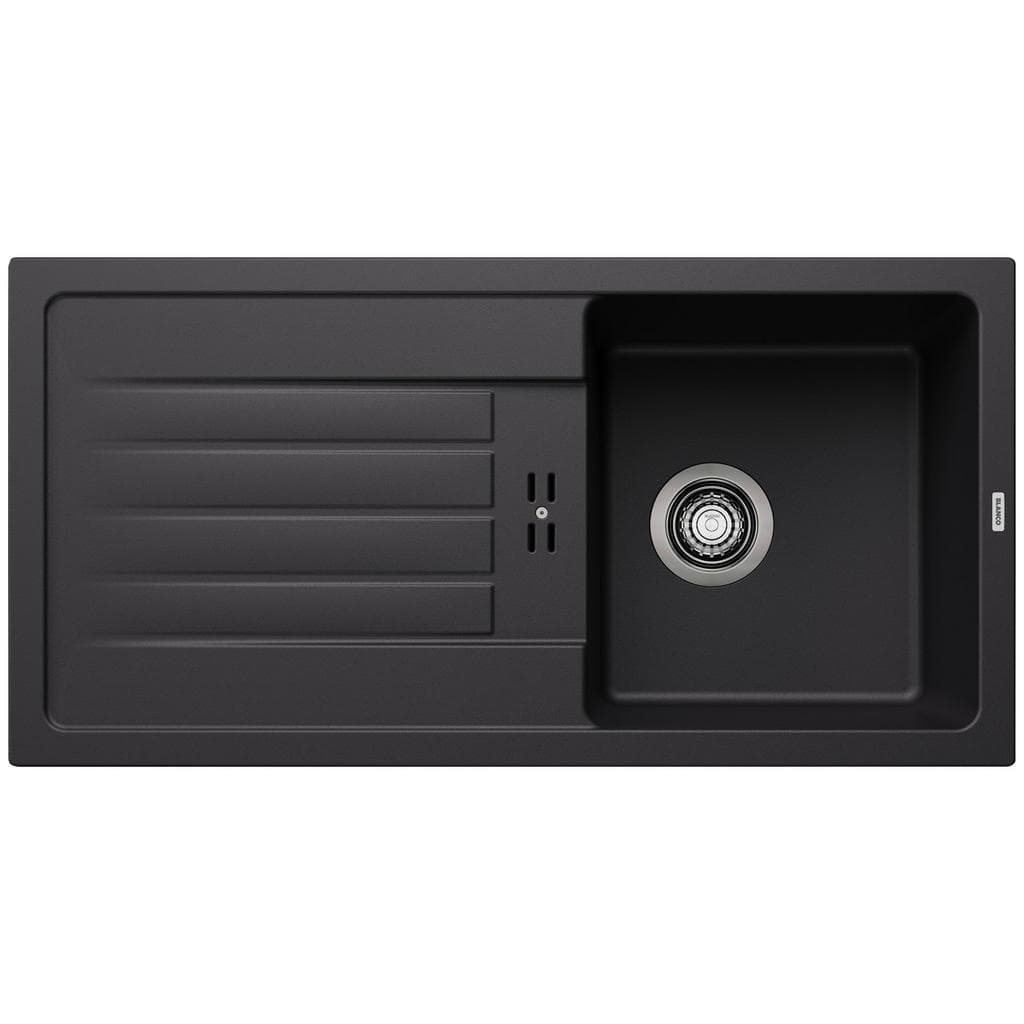 Moderne Küchenspüle aus Stein und Granit in Schwarz