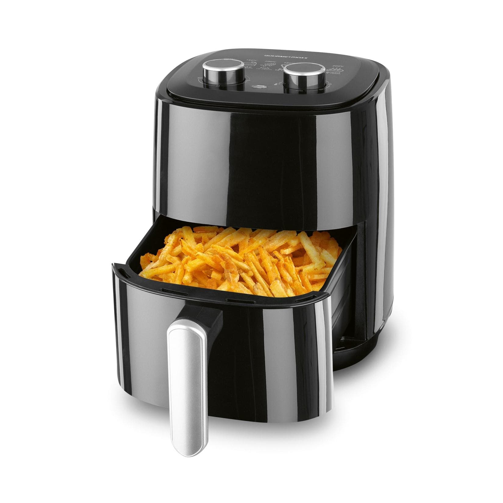 GOURMETmaxx Heißluft-Fritteuse Mechanisch 3,1l 1350W Schwarz