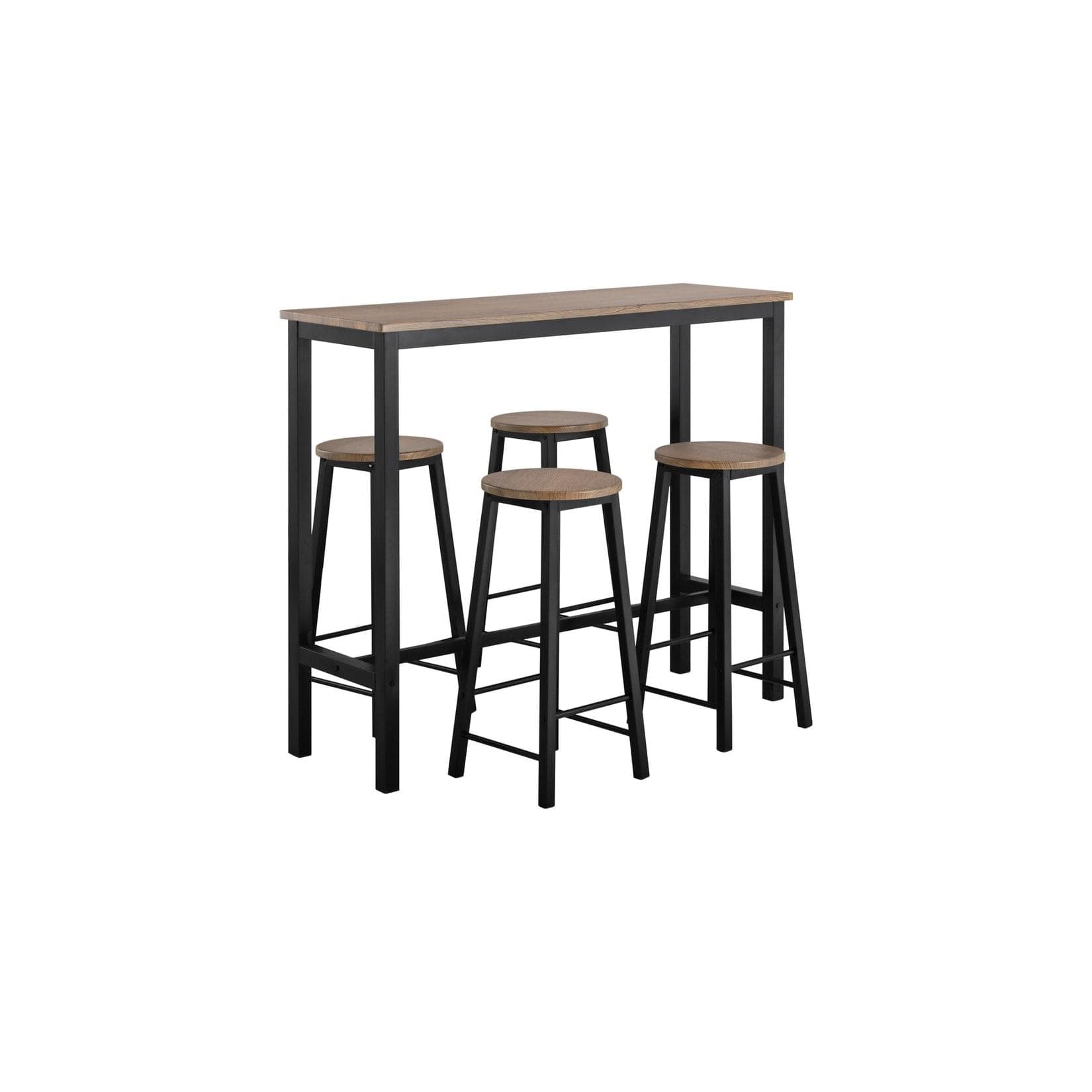 SoBuy Bartisch OGT22 Küchentisch Set 5-teilig Industrie-Design