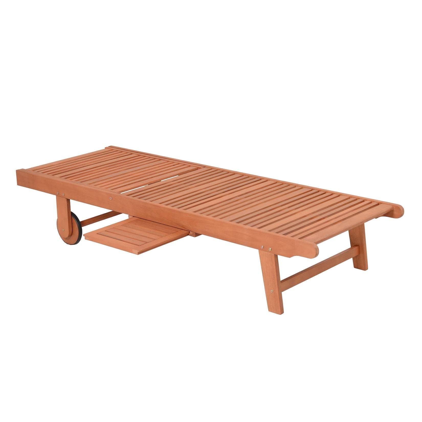 Garden Pleasure Sonnenliege SAN DIEGO Beige Eukalyptus mit Kissen