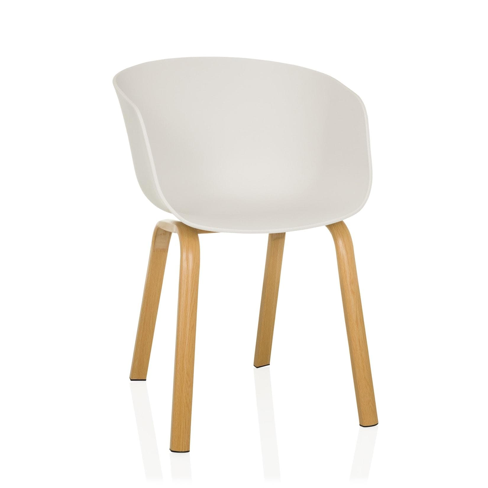 hjh LIVING Schalenstuhl OSLO W Esszimmerstuhl Kunststoff Stahlbeine