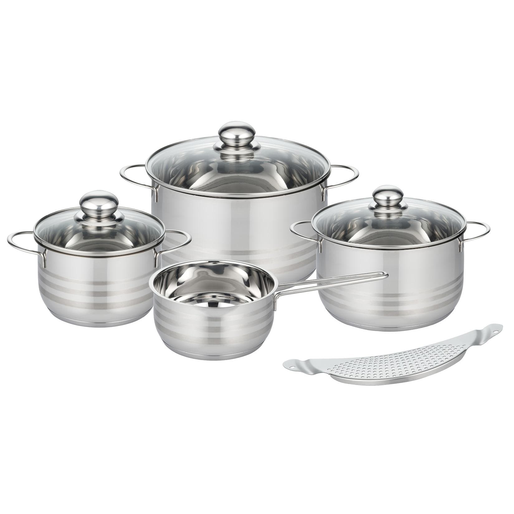 Topfset 4+1 tlg Brillant Edelstahl