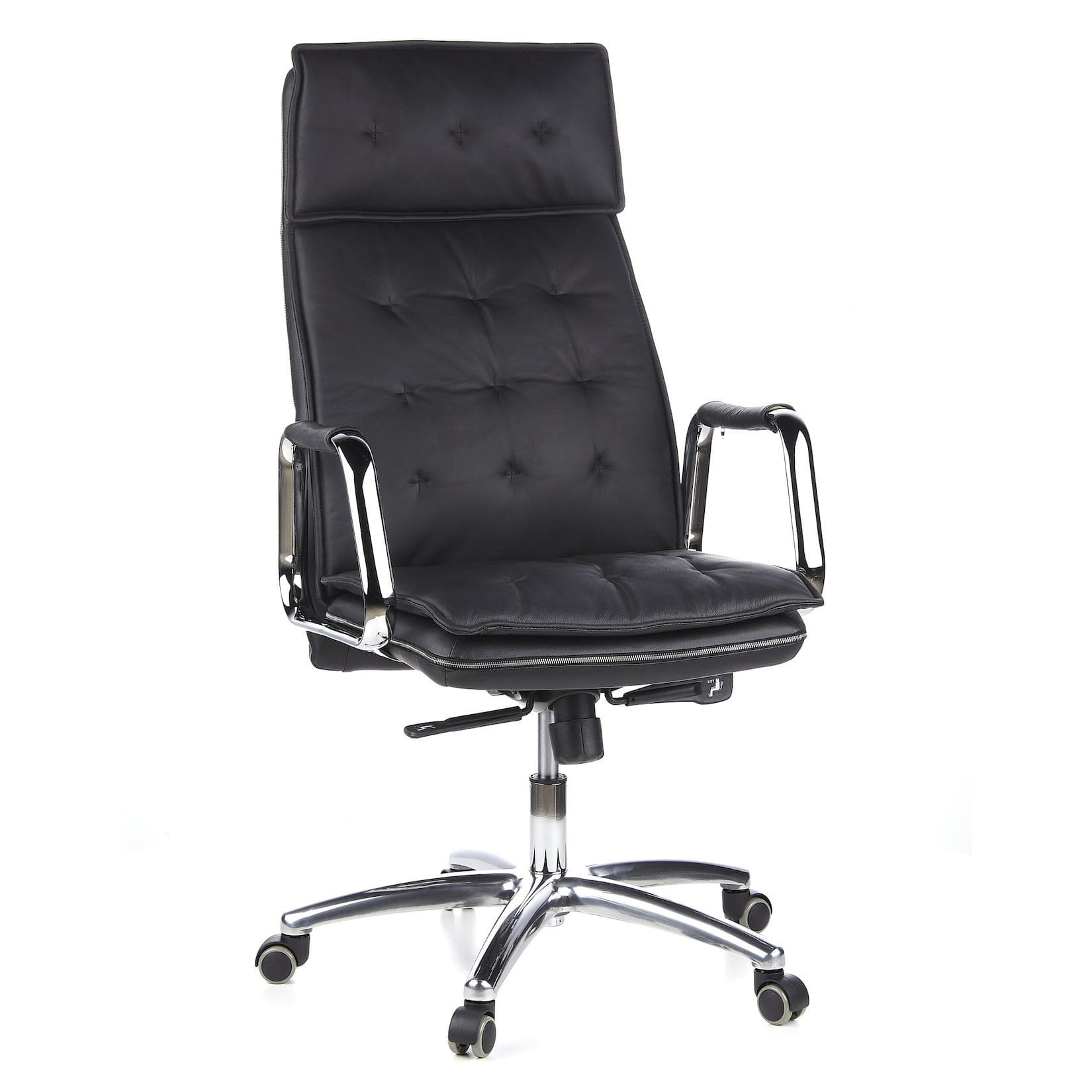 hjh OFFICE VILLA 20 Chefsessel Leder Premium mit Armlehnen