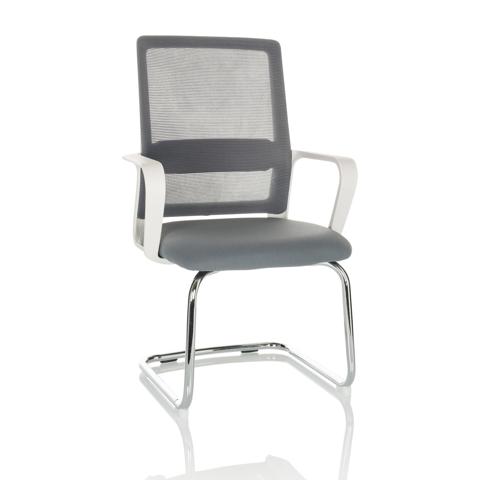 hjh OFFICE Freischwinger VISITER W Stoff mit Armlehnen