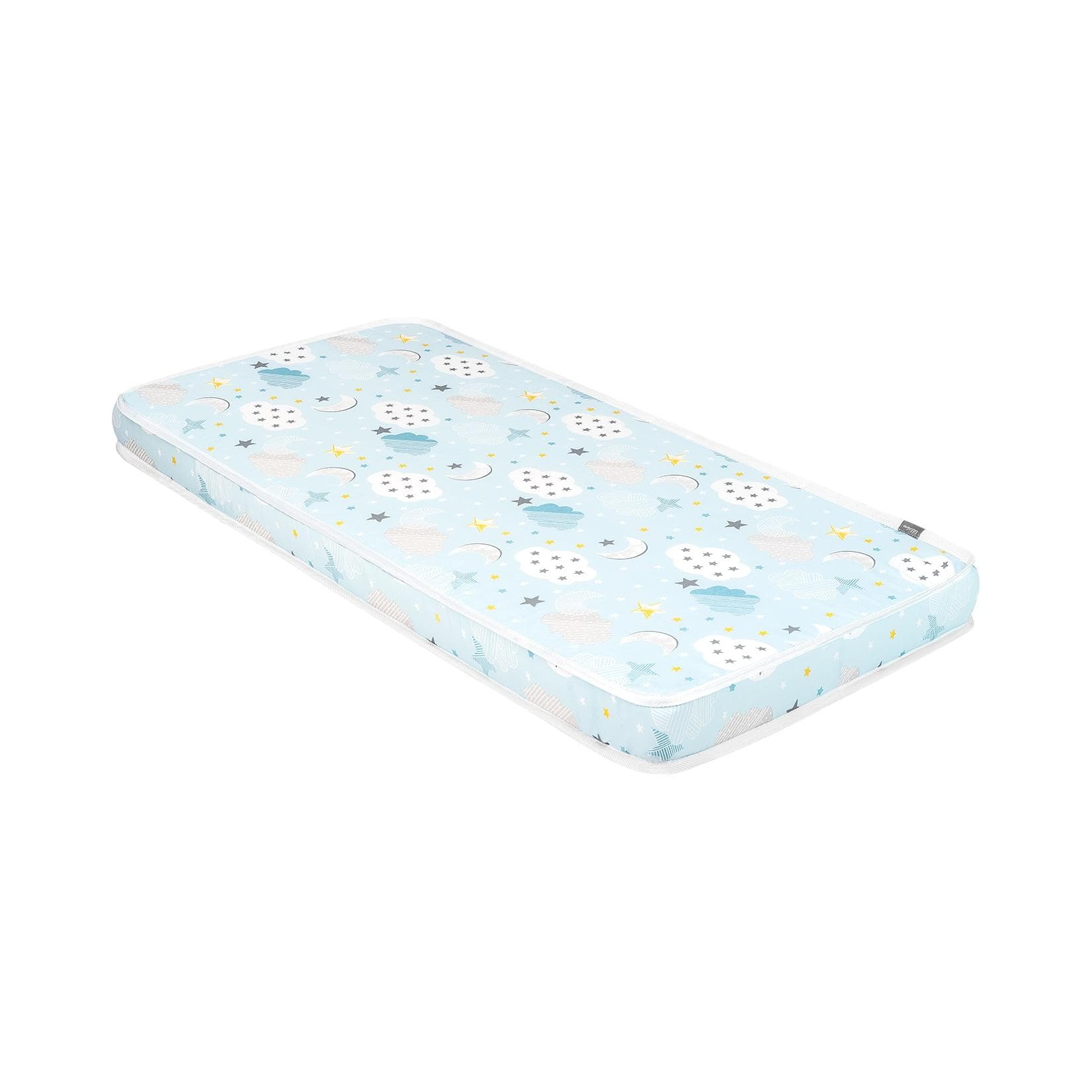 Kikkaboo Babybett Matratze Fantasia 140 x 70 cm Baumwollbezug Blau