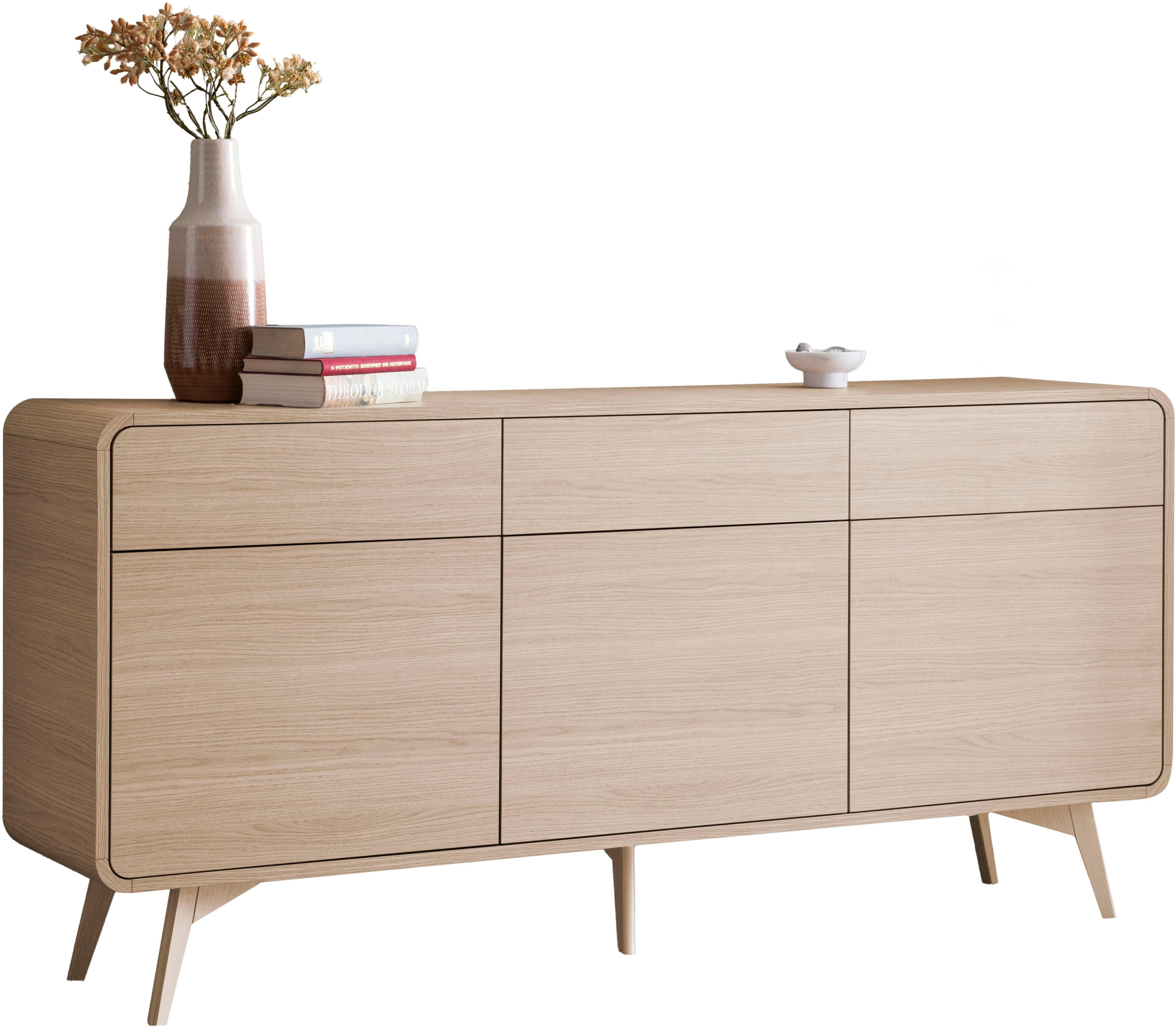 Home Affaire Sideboard Torsby 180 cm Eiche Natur